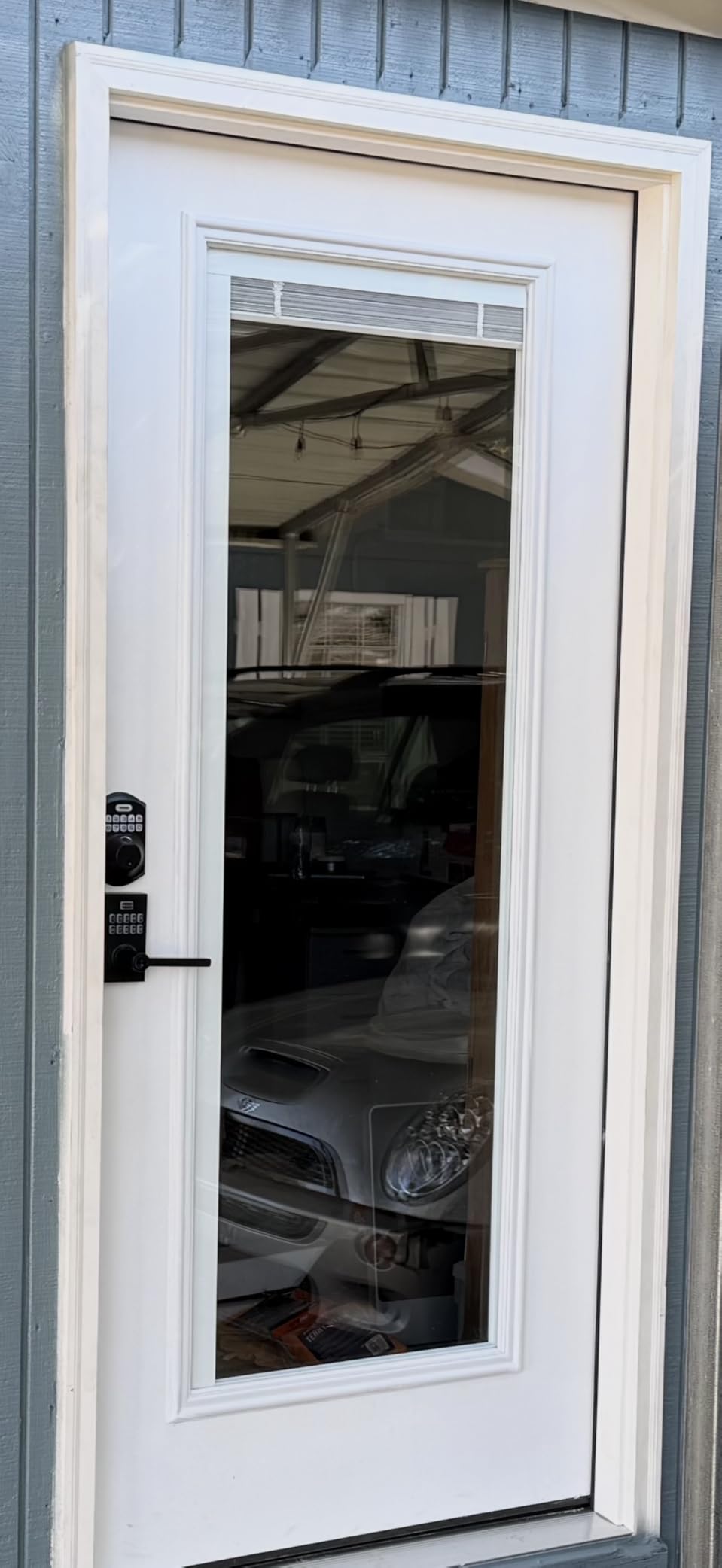 TEEHO TE002 Fingerprint Door Lock - Keyless Entry Electronic Keypad Deadbolt with 2 Backup Keys - Auto Lock - Easy Installation - Smart Locks for Front Door - Matte Black customer photo 1