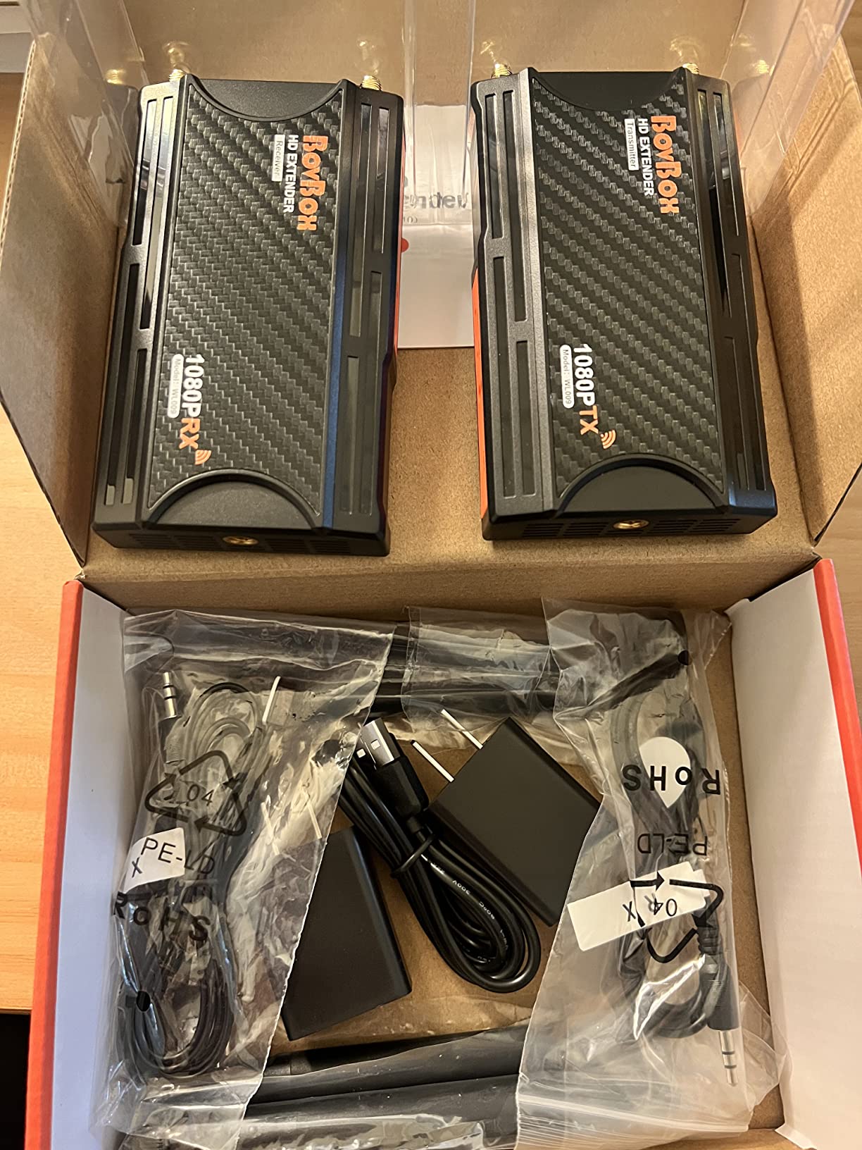 Wireless HDMI Transmitter and Receiver,1080P Full HD Wireless HDMI Extenders 820FT with Loop-Out and Support IR Remote Streaming from PC,Camera,Laptop,Netflix,Ps4/5 to HDTV/Projector/DSLR customer photo 1