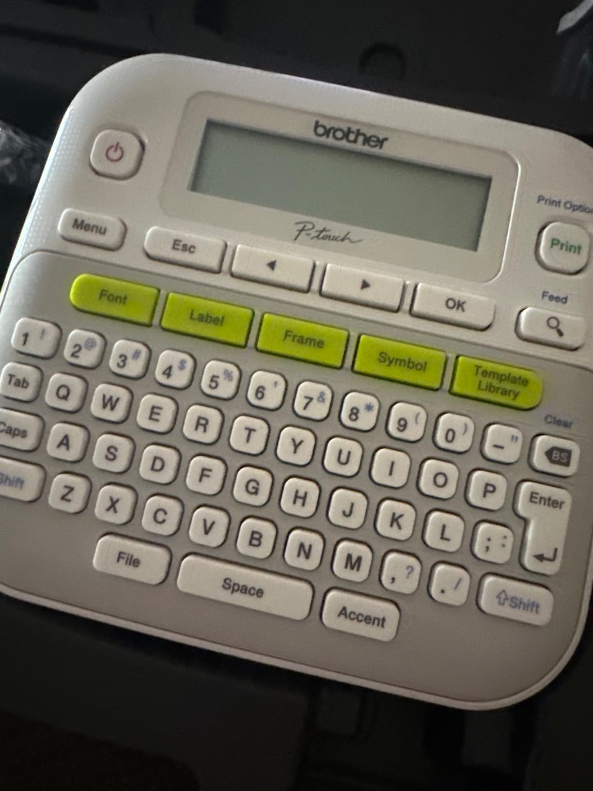 Brother P-Touch, PTD210, Easy-to-Use Label Maker Bundle (4 Label Tapes Included), White, Small customer photo 2