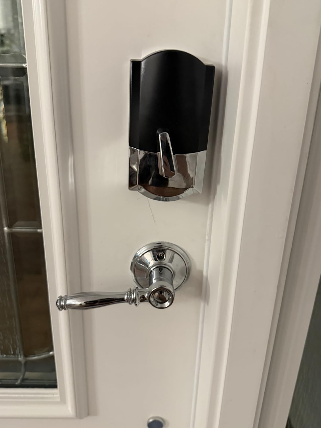 Schlage Encode Plus Smart Wi-Fi Lock for Front Door, Keyless Entry Deadbolt, Unlock with Apple Watch, Built-in WiFi and App Control, Easy Install, Alexa & Apple HomeKit Compatible, Satin Nickel customer photo 2