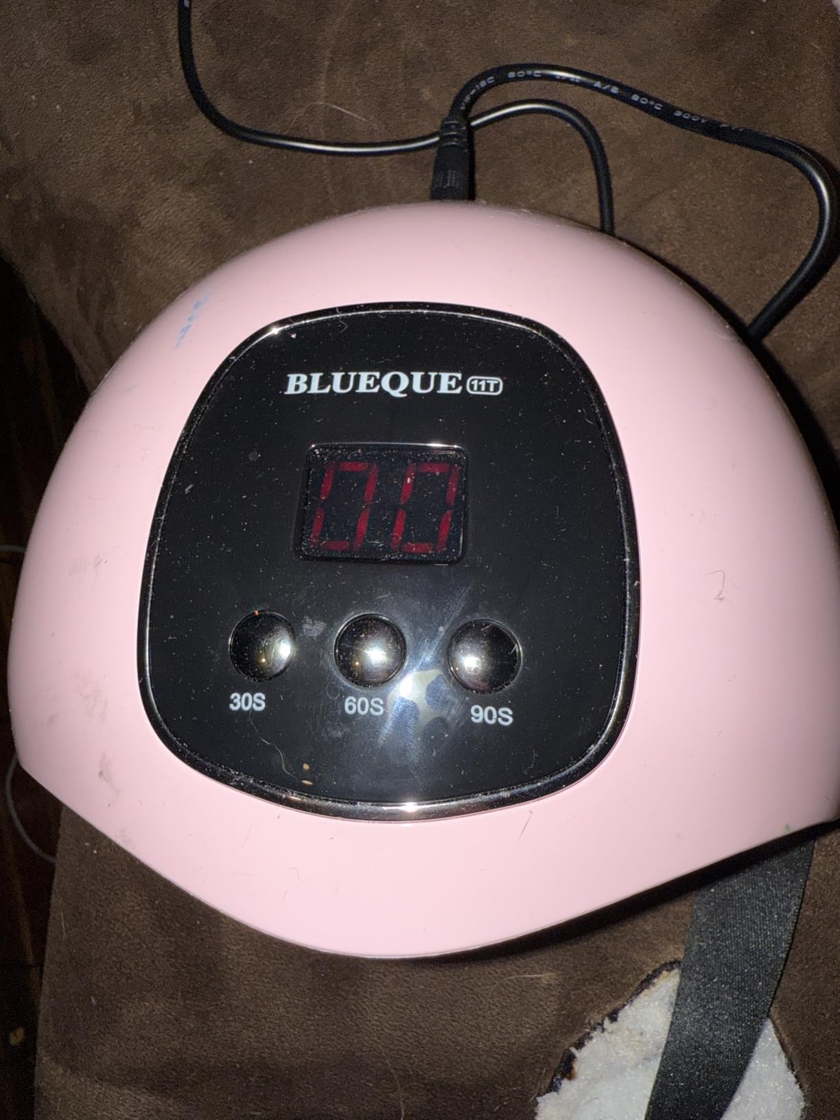 BIGBEAR UV Light for Nails, 48W UV LED Nail Lamp for Gel Polish, Fast Nail Dryer with Automatic Sensor, 3 Timer Setting, Small and Portable customer photo 2