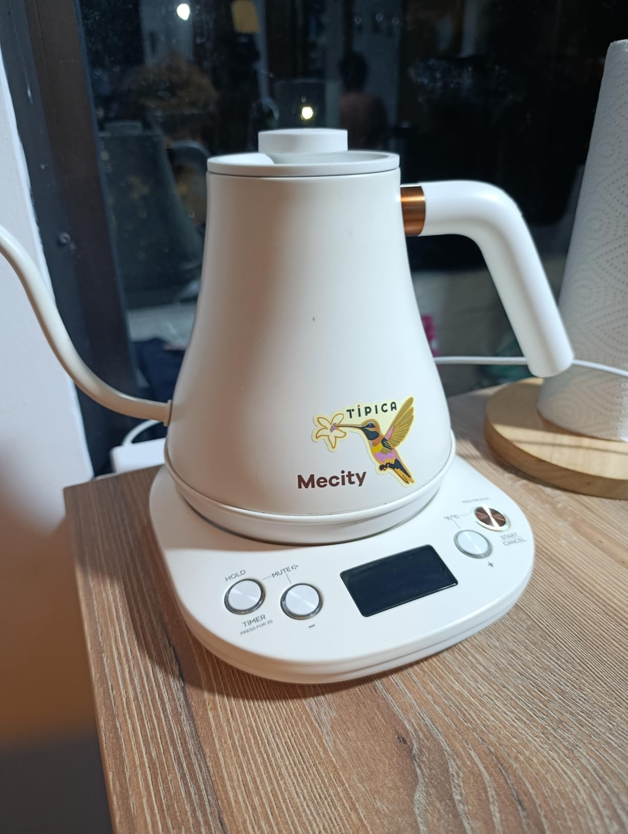 Mecity Electric Kettle Gooseneck Pour Over Kettle ±1℉ Temperature Control Quick Heating Water Boiler for Coffee & Tea & Formula Auto Shut Off Tea Kettle 1200 Watt, 0.8L, Matt Black, Barista Edition customer photo 2