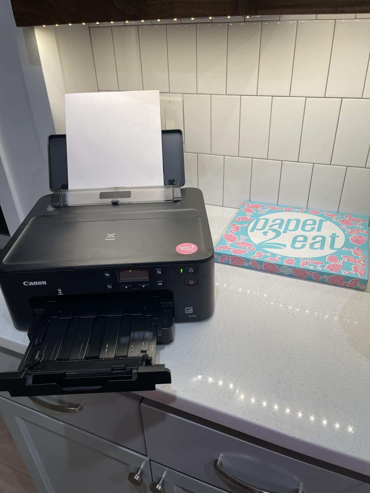 Canon PIXMA TS702a Wireless Single Function Printer | Mobile Printing with AirPrint and Mopria customer photo 2