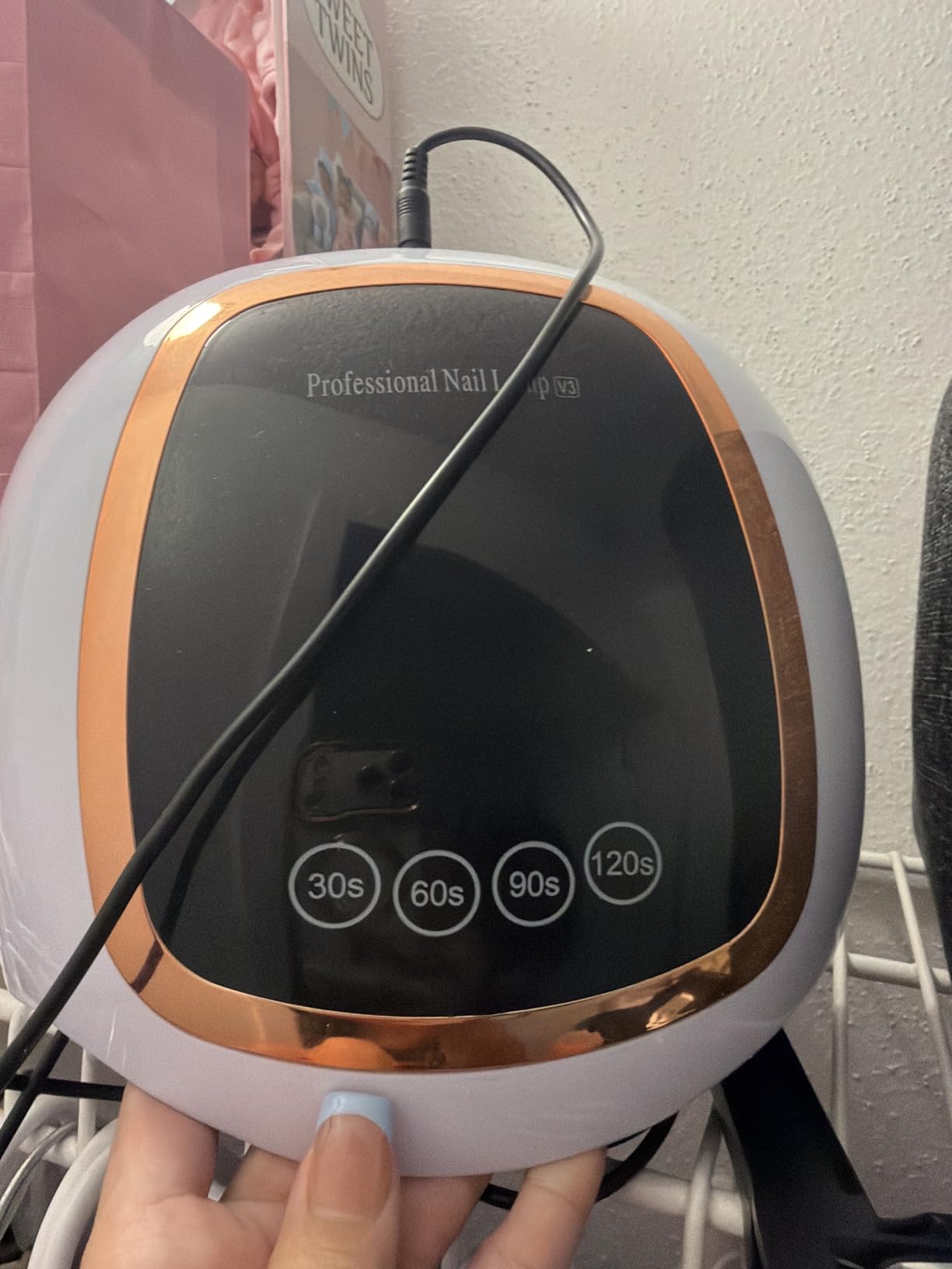 Gugusure UV LED Nail Lamp, Upgrade 180W Nail Dryer for Gel Polish with LCD Display, Auto Sensor and 4 Timer Settings customer photo 2