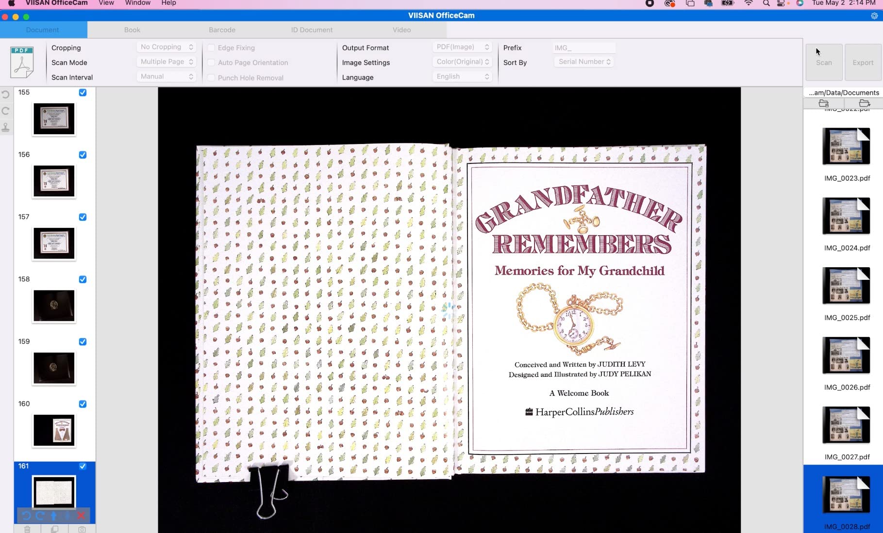 VIISAN Large Format Book & Document Scanner, Capture Size A2/A3, 26MP USB Document Camera with Auto-Flatten, Fingerprint Removal Technologies customer photo 2