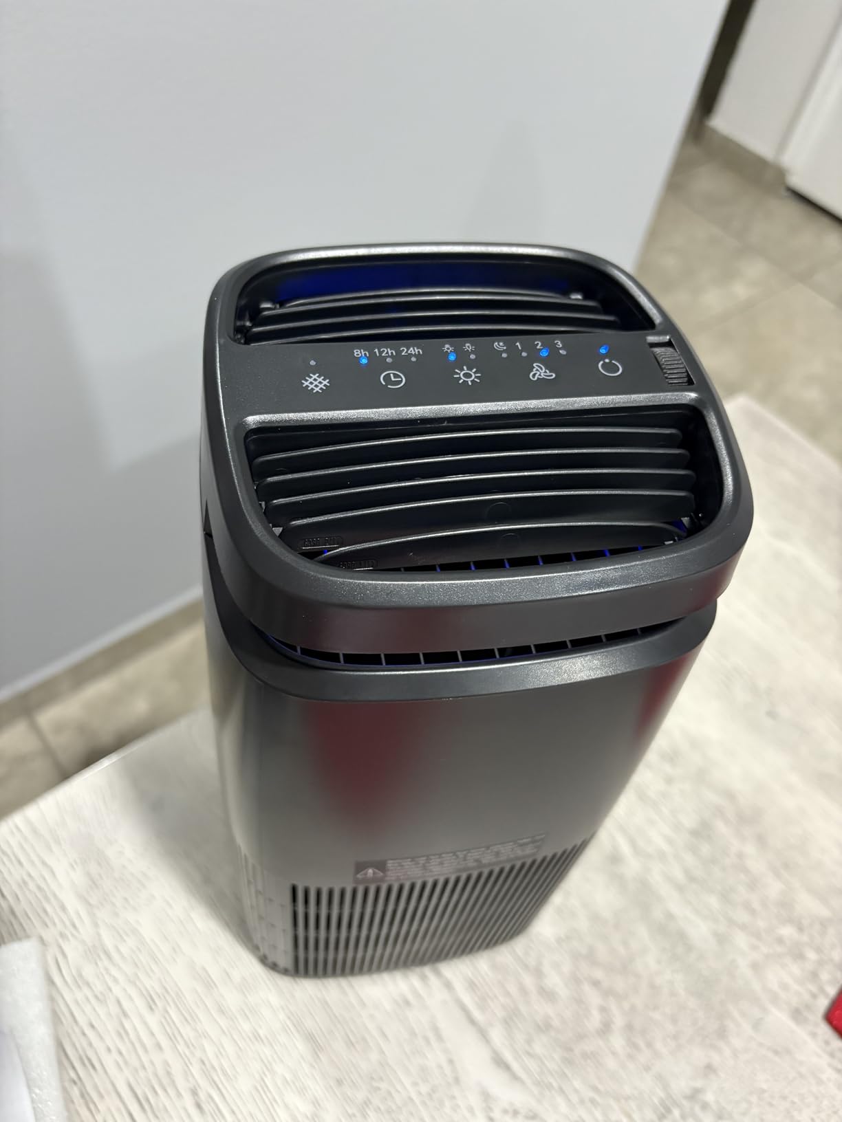 POMORON 4-in-1 Air Purifiers for Home, Air Ionizer Negative Ion Generator, True H13 Filter, UV, Covers 1250 Ft² 99.97% Removal Rate for Pollen Smoke Pet Dander Air Cleaner for Bedroom, MJ002H, Black customer photo 1