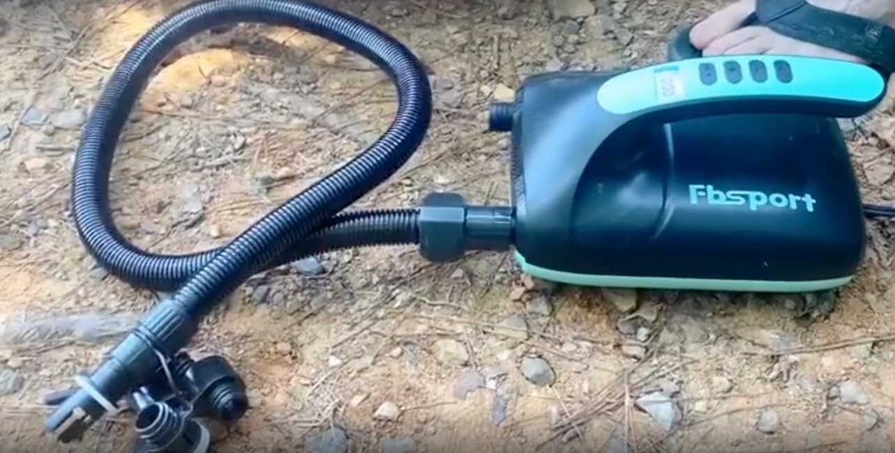 FBSPORT 20PSI High Pressure SUP Vehicle Electric Air Pump, Inflation Paddle Board Pump for Stand Up Paddle Boards, Inflation & Deflation Function Quick Air Inflator for Paddleboards customer photo 1