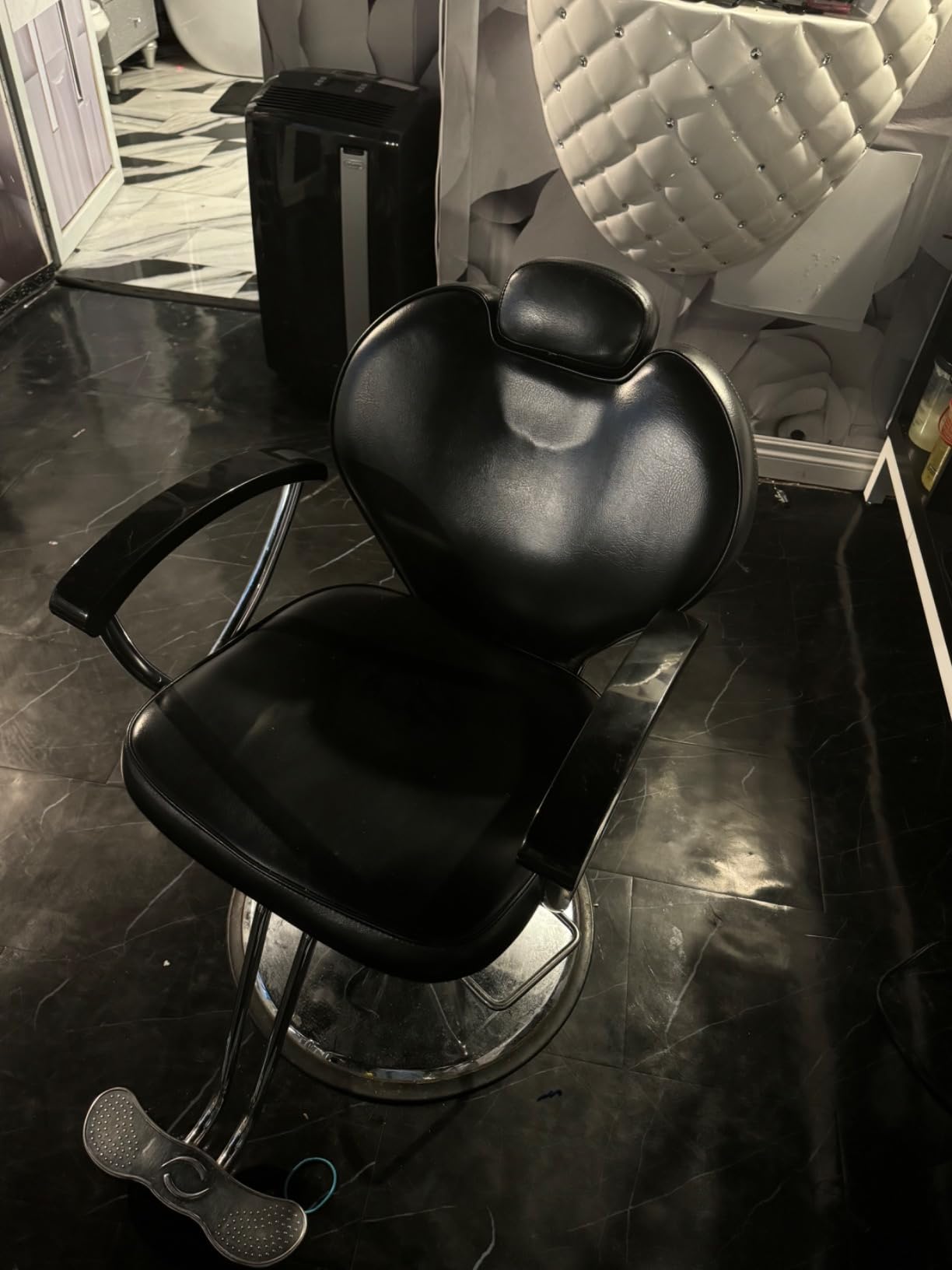 Artist hand Shampoo Bowl Backwash Barber Chair Adjustable Ceramic Bowl Sink W/Rubber Headrest for Salon Beauty Spa Equipment customer photo 1