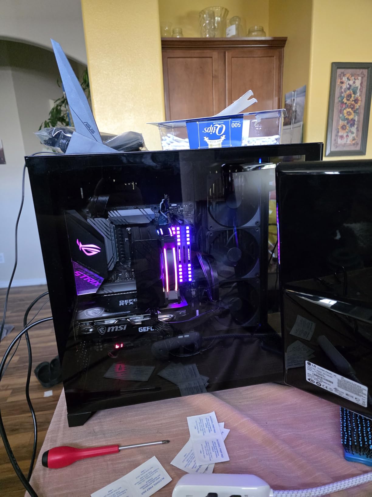 Redragon RGPS-850W 80+ Gold 850 Watt Power Supply w/Upgraded ATX 3.1 & PCIe 5.1 Fully Modular, 12VHPWR Cable Included, 100% Japanese Capacitors, Smart ECO Low Noise RGB Fan, Compact 160mm Size customer photo 1