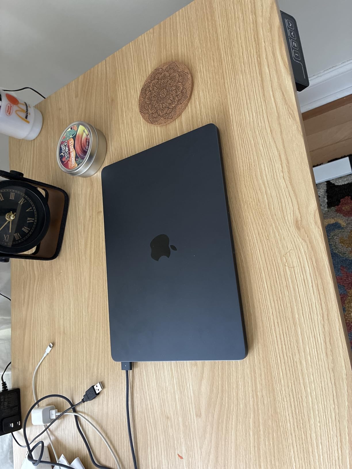 Furmax 55 x 24 Inches Electric Height Adjustable Standing Desk Large Sit Stand Up Desk Home Office Computer Desk Memory Preset with T-Shaped Metal Bracket, Black customer photo 2