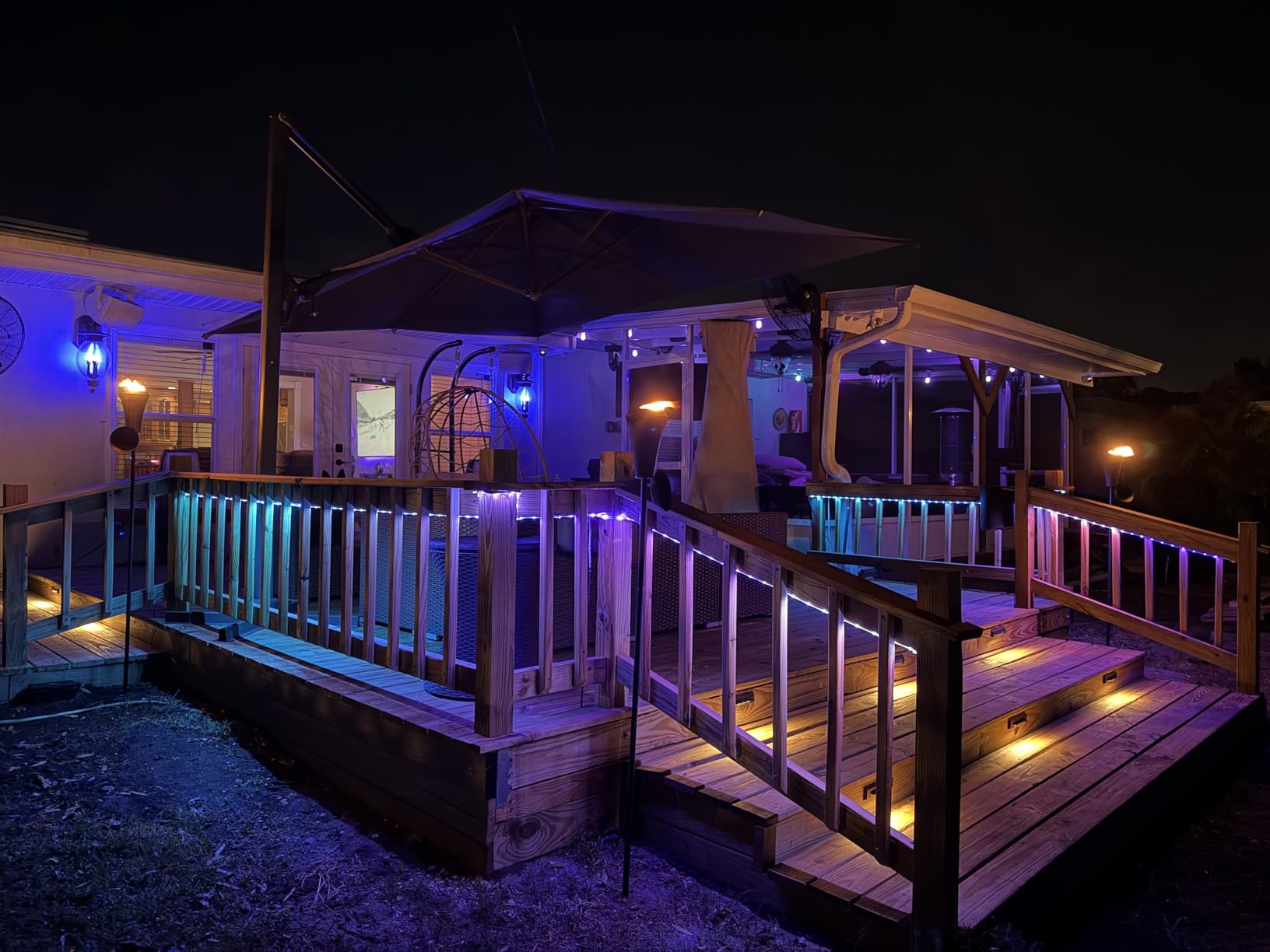 Govee Outdoor LED Strip Lights, 65.6ft Smart Led Strip Lights Work with Alexa and Google Assistant, App Control, IP65 Waterproof, RGBIC Outdoor Lights for Patio, Eave, Patio Decorations customer photo 2