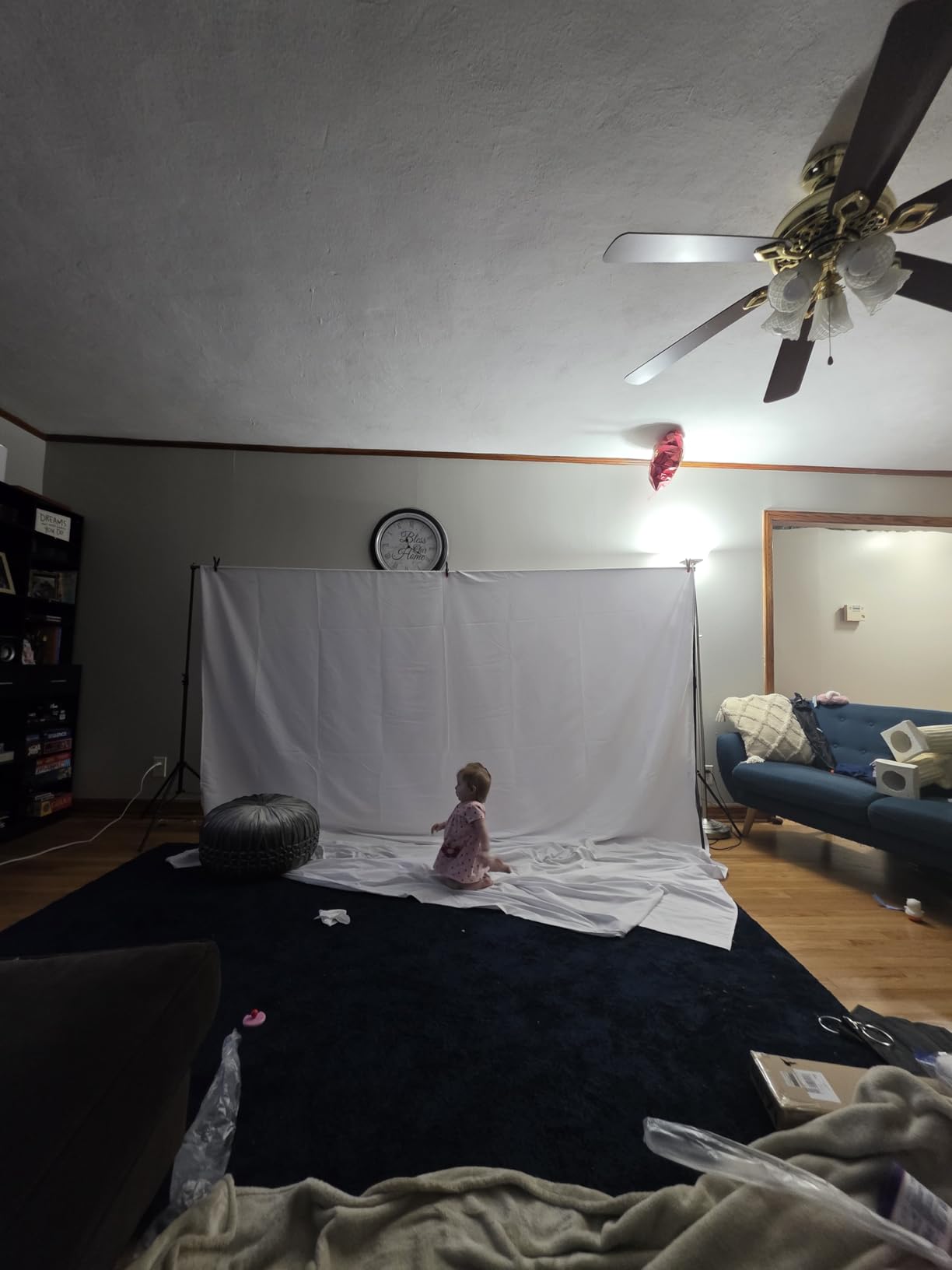 Green Screen Backdrop 10 x 20 ft, Photography Greenscreen Background for Streaming, 3 x 6M Photo Studio 100% Pure Polyester Collapsible Green Backdrop Background for Video Recording customer photo 1