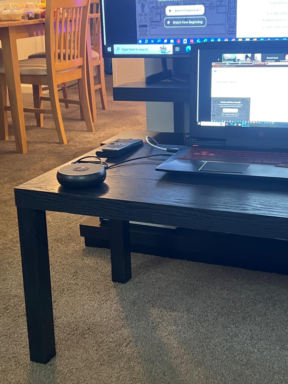 EMEET USB Speakerphone, M1A Zoom Certified AI Mics 360°Voice Pickup USB Type C-A Plug&Play Computer Speakers with Microphone for 5-8 People customer photo 2