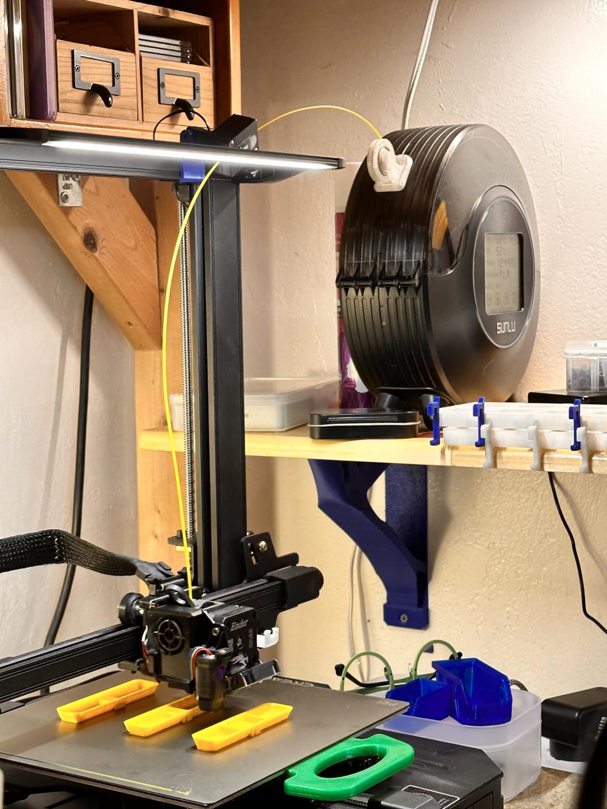 SUNLU Official Filament Dryer S2, 70°C Max Temperature, Built-in Circulation Fan, 3D Printer Filament Storage Box Filament Dehydrator, Nylon TPU PLA PETG ABS customer photo 1