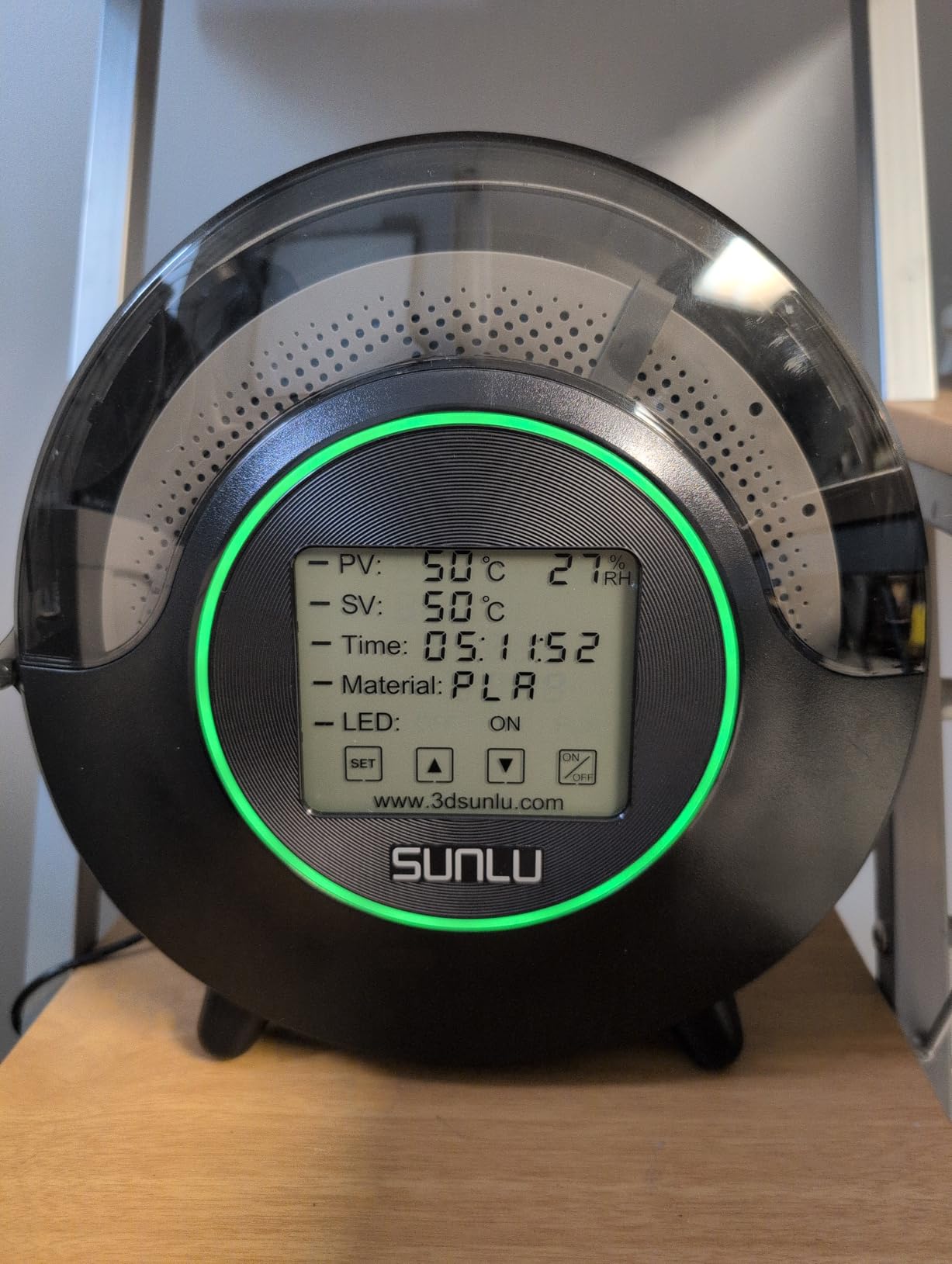 SUNLU Official Filament Dryer S2, 70°C Max Temperature, Built-in Circulation Fan, 3D Printer Filament Storage Box Filament Dehydrator, Nylon TPU PLA PETG ABS customer photo 2