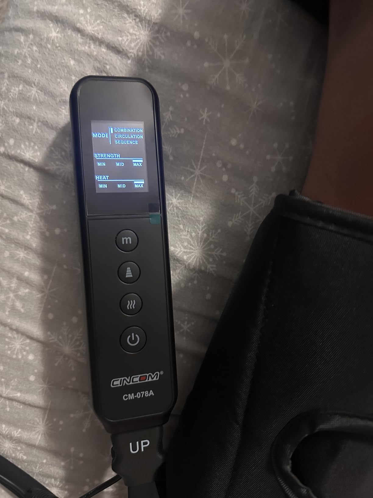 CINCOM Leg Massager with Heat and Compression, Air Compression Boots for Leg Calf & Foot Recovery, Edema Relief customer photo 1