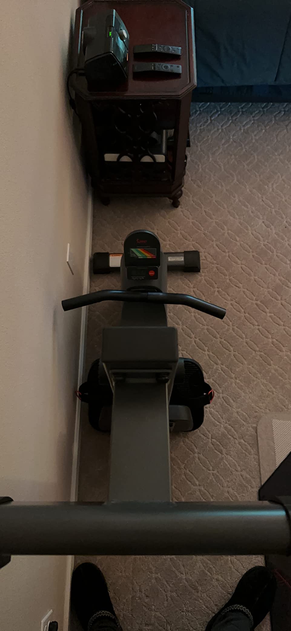 Sunny Health & Fitness Magnetic Rowing Machine Rower with 8-Level Resistance, 53.4