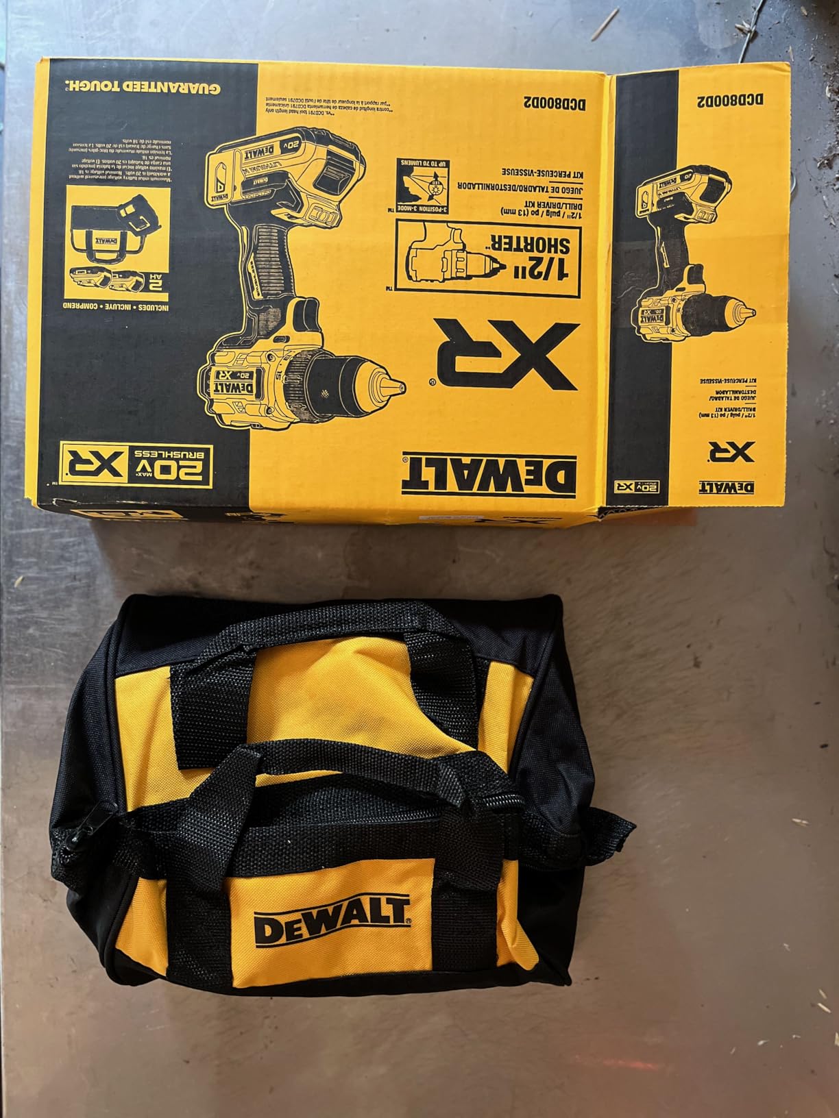 DeWalt 20V MAX XR Cordless Drill/Driver Kit DCD800D2 - Mid Range customer photo 2