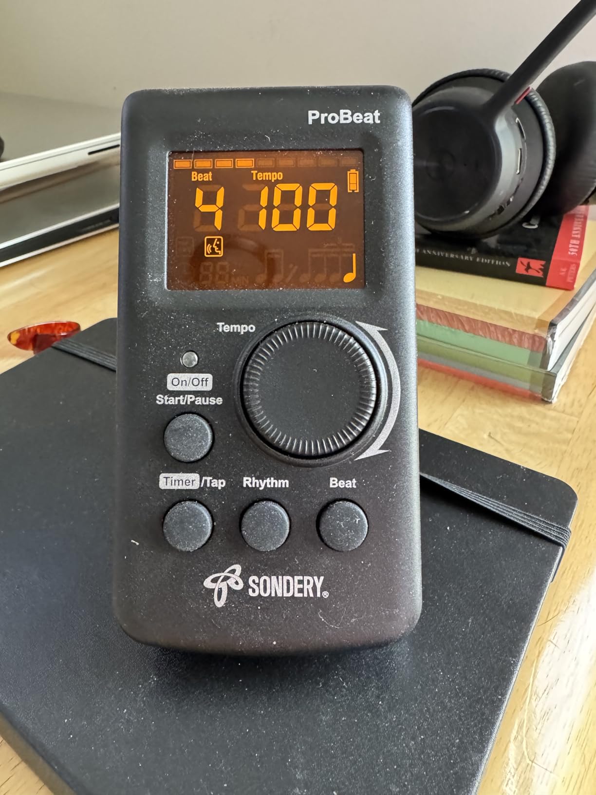 Sondery Digital Metronome Rechargeable English Vocal Counting with Timer Function for Piano Guitar Drum and All Instruments customer photo 1