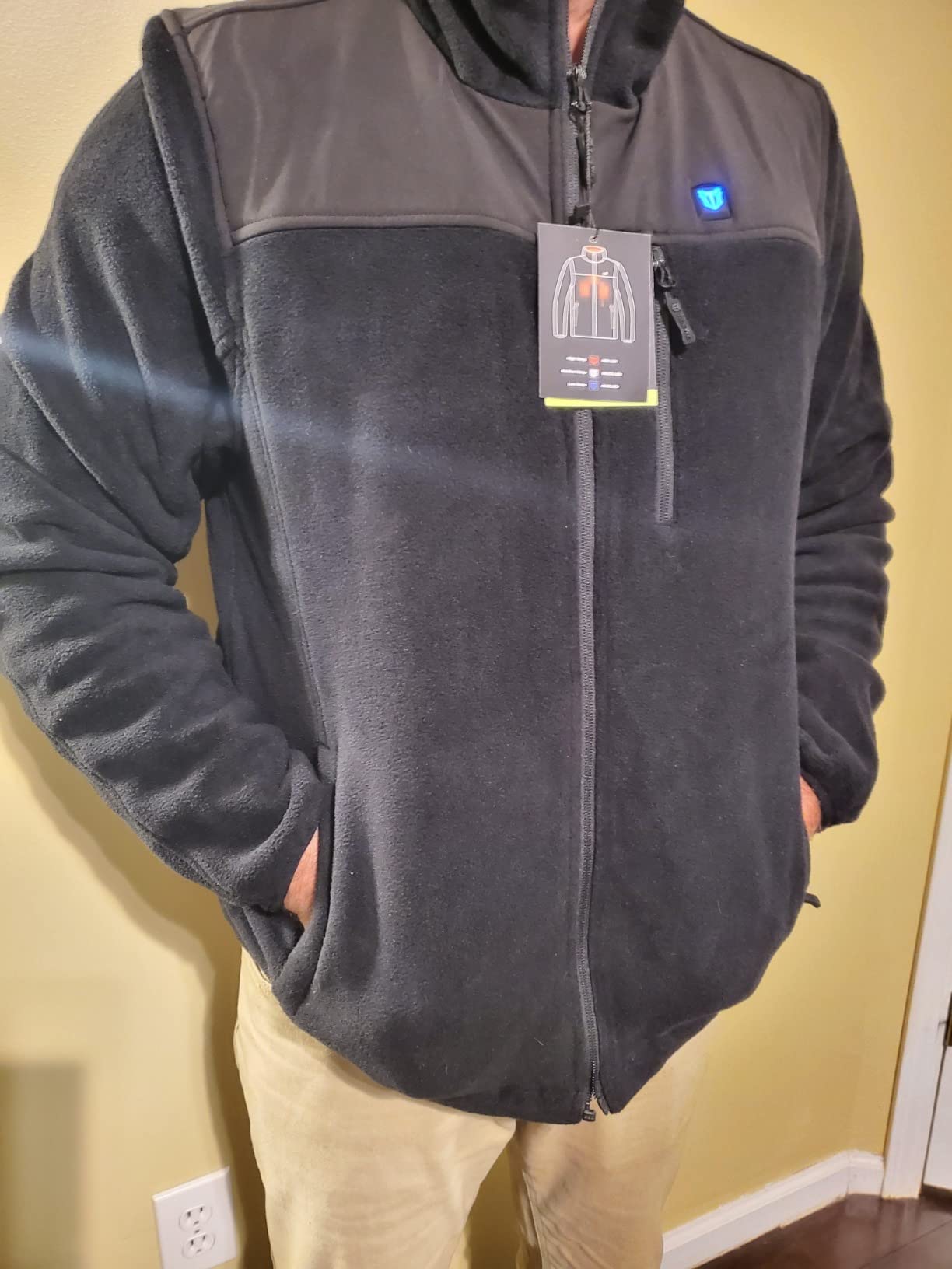 TIDEWE Heated Jacket Pro for Men, Rechargeable Battery-Powered Fleece Coat for Hunting customer photo 1