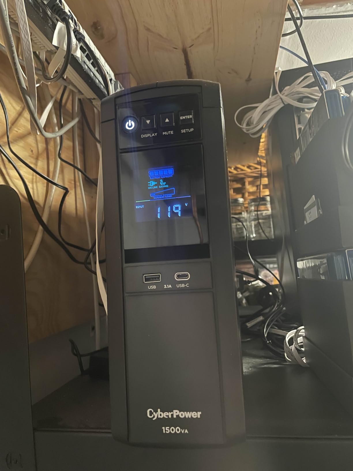 CyberPower CP1500PFCRM2U PFC Sinewave UPS Battery Backup and Surge Protector, 1500VA/1000W, 8 Outlets, AVR, Short Depth 2U Rackmount, UL Certified customer photo 2