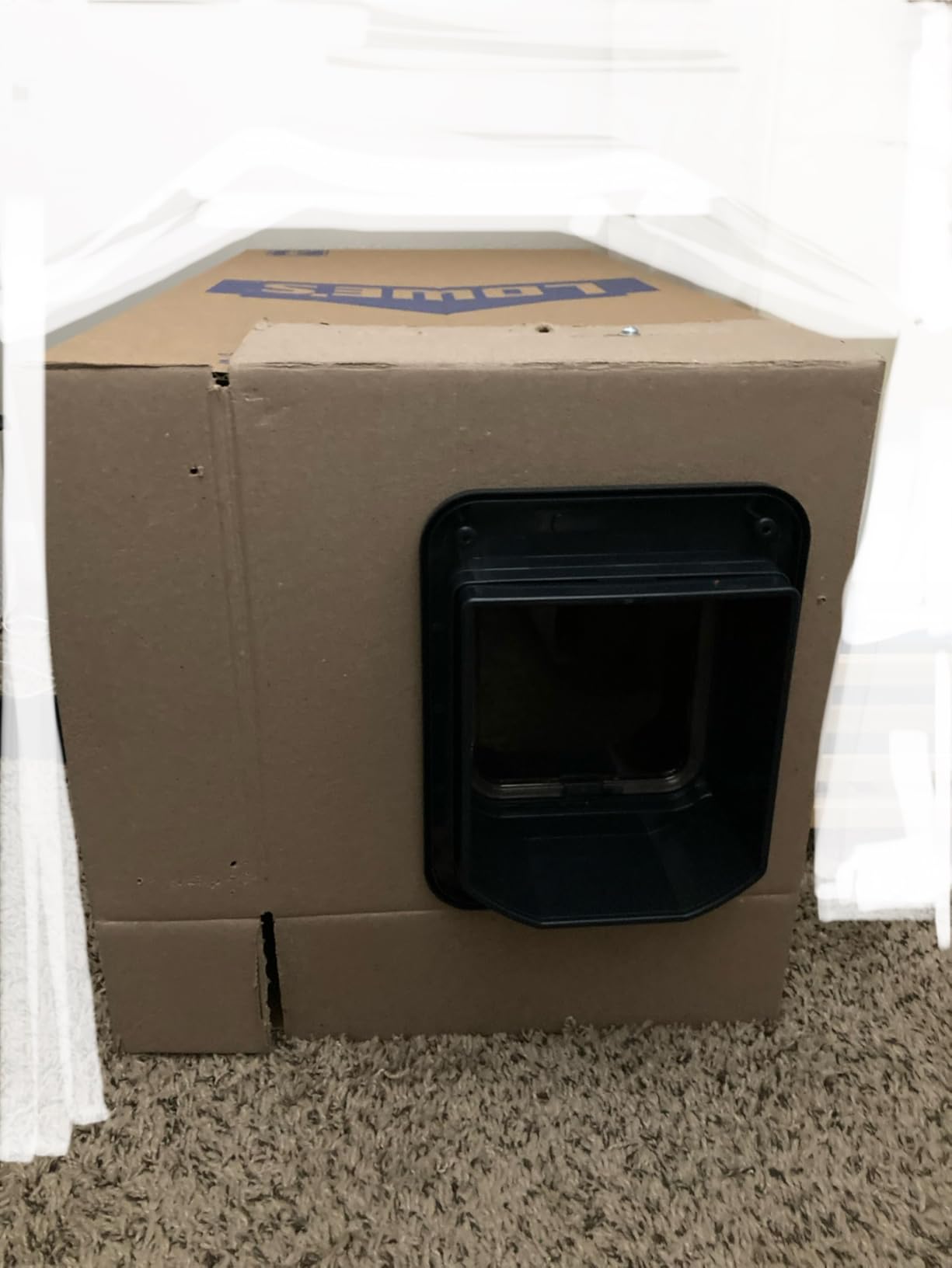 Closer Pets Microchip Activated Cat Flap (360) - ISO and AVID Compatible, for Small to Medium Cats, Accommodates up to 30 Pets, Grey customer photo 1