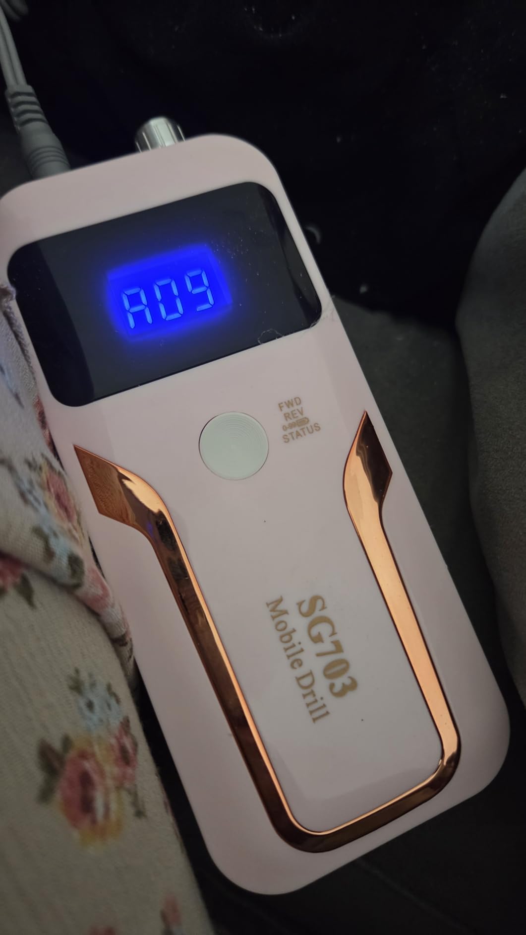 Portable Nail Drill Professional 35000 RPM, Rechargeable Electric Nail File Machine Cordless E-File for Acrylic Gel Polishing Removing with Bits Kit for Manicure Salon Home, Pink customer photo 1