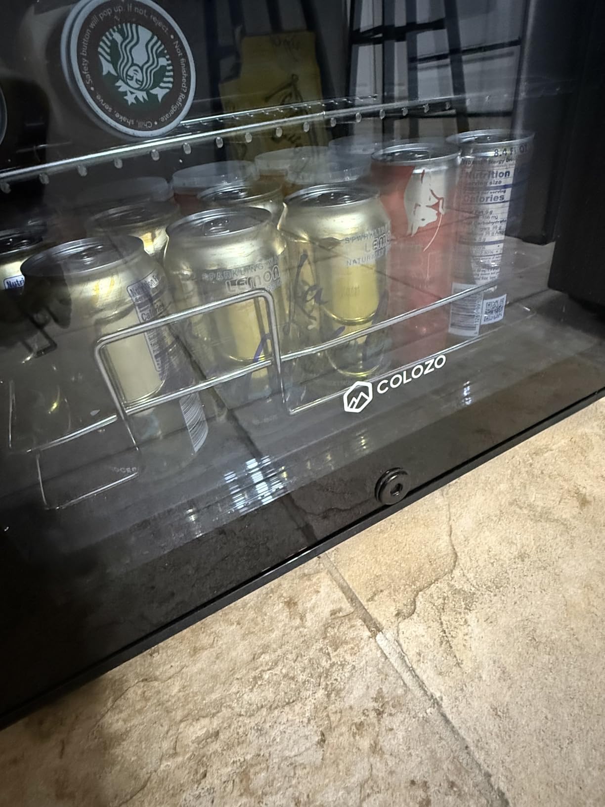 17 Inch Wine Cooler Refrigerator, Freestanding Under Counter Compact Wine Fridge, 40-65°F, 24 Bottle Countertop Mini Wine Cooler with Double-Layer Tempered Glass Door/ Lock for Bedroom/Apartment customer photo 2