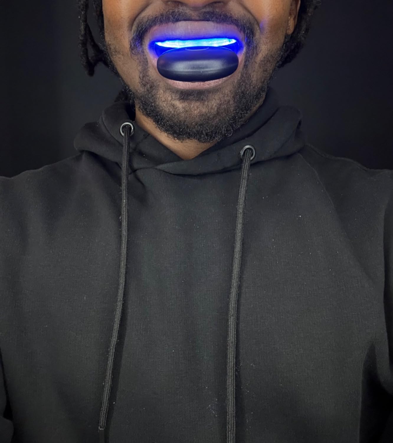 MOON Teeth Whitening Kit, LED Light Teeth Whitener Device, 56 White Strips, USB Charger & Travel Case customer photo 1