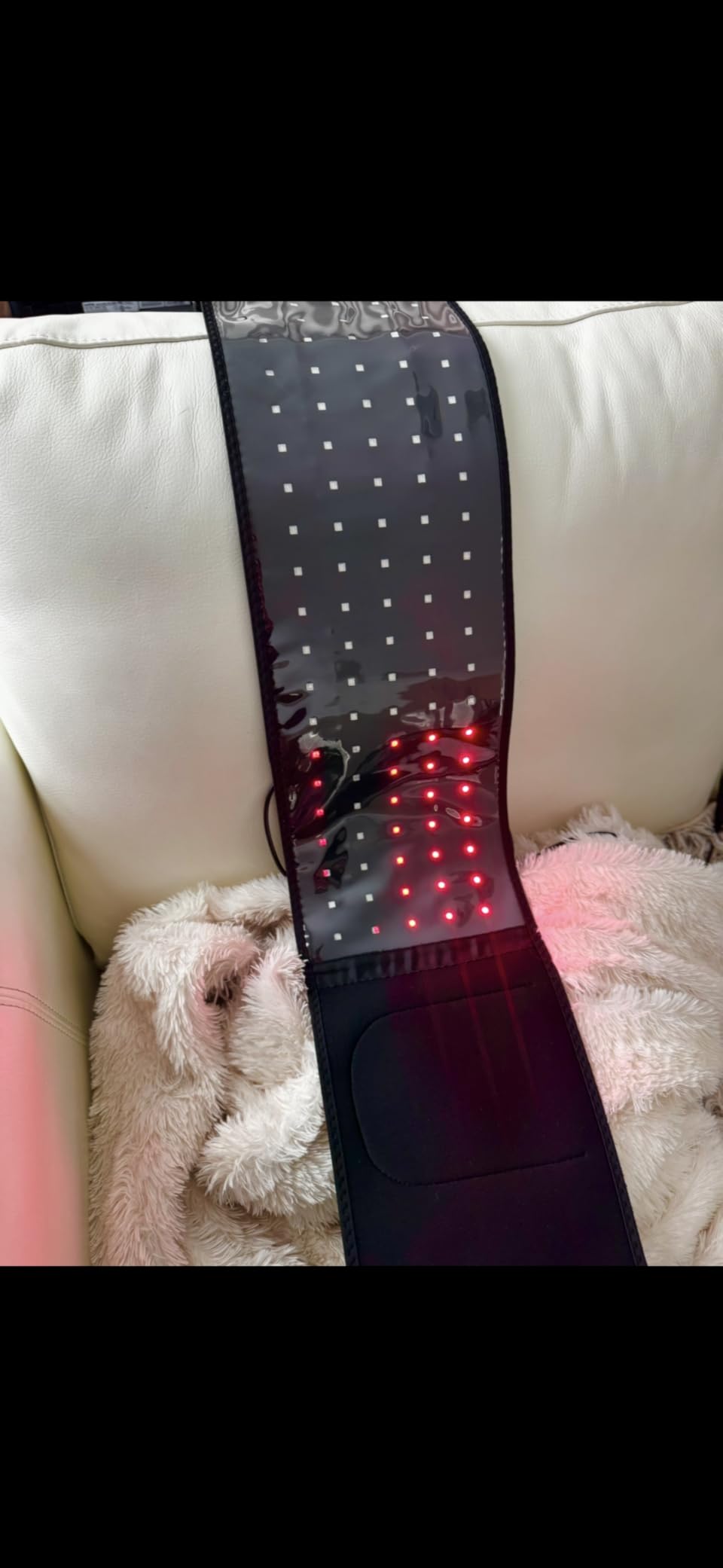 USUIE Red Light Therapy Belt, Infrared Light Therapy Wrap Red Light Therapy Device for Body with Timer for Back Shoulder Waist Muscle Pain Relief for Gift Women Men Gift customer photo 2