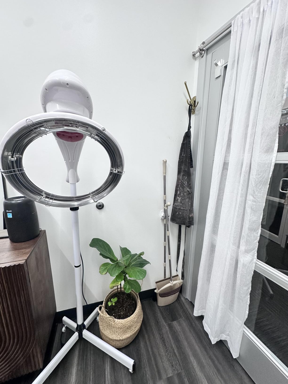 Hair Dryer, Multifunctional Salon Hair Dryer, Freestanding Hair Salon Steamer Hair Color Processor, 1.4KW 110V, Black customer photo 2