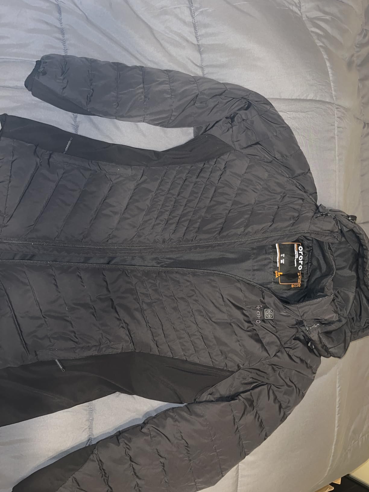 ORORO Women's Heated 800-Fill Down Jacket with USB-C Rechargeable Battery, Lightweight Heated Down Coat customer photo 1