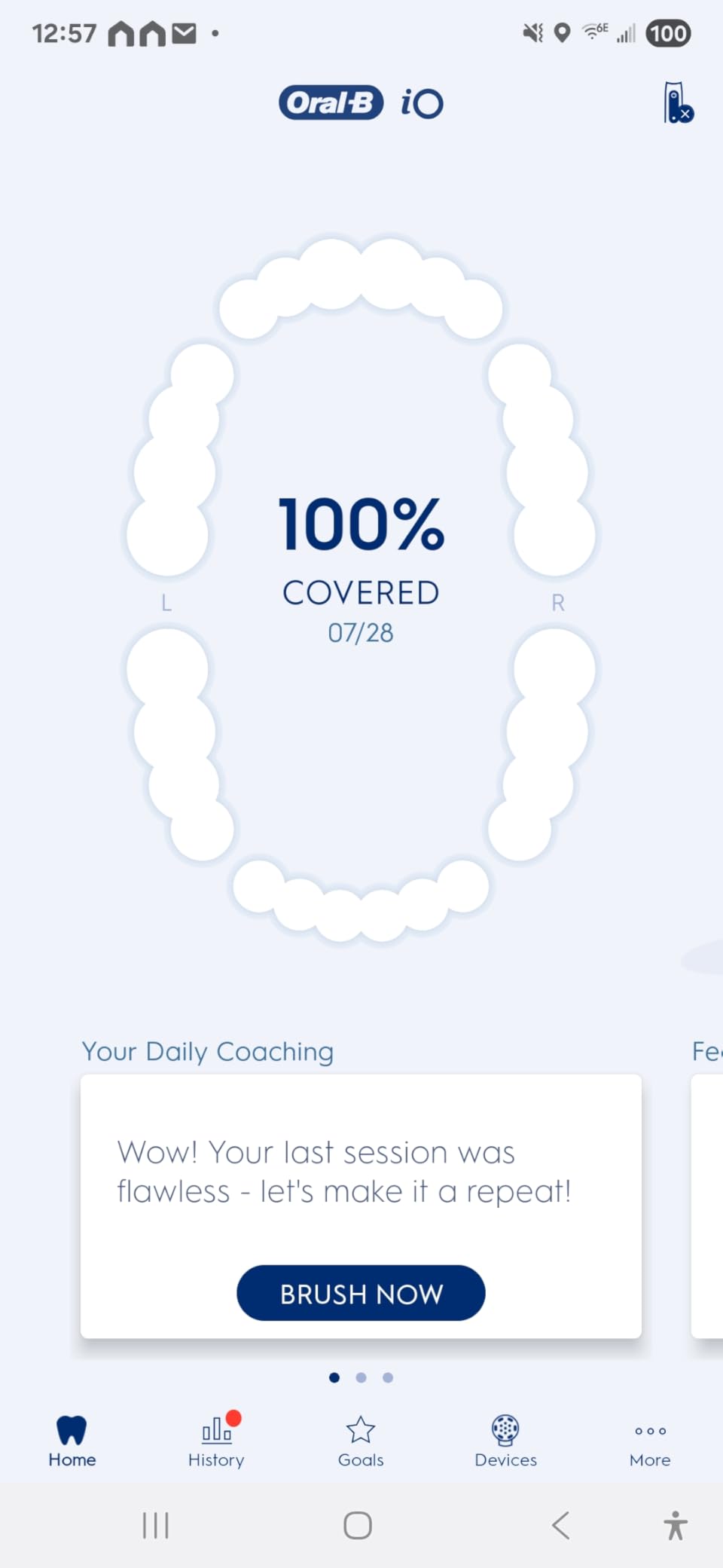 Oral-B Rechargeable Electric Toothbrush, iO5 Limited Deep Clean & Whiten, 5 Cleaning Modes, Visual Pressure Sensor to Protect Gums, Travel Case, 3 Brush Heads, Black customer photo 2