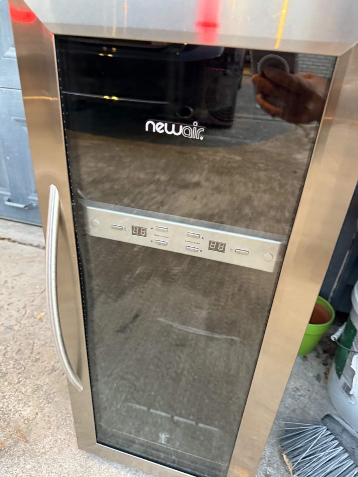 SCHMÉCKÉ 24 Bottle Compressor Wine Cooler Refrigerator w/Lock - Large Freestanding Wine Cellar For Red, White, Champagne or Sparkling Wine - 41f-64f Digital Temperature Control Fridge Stainless Steel customer photo 2