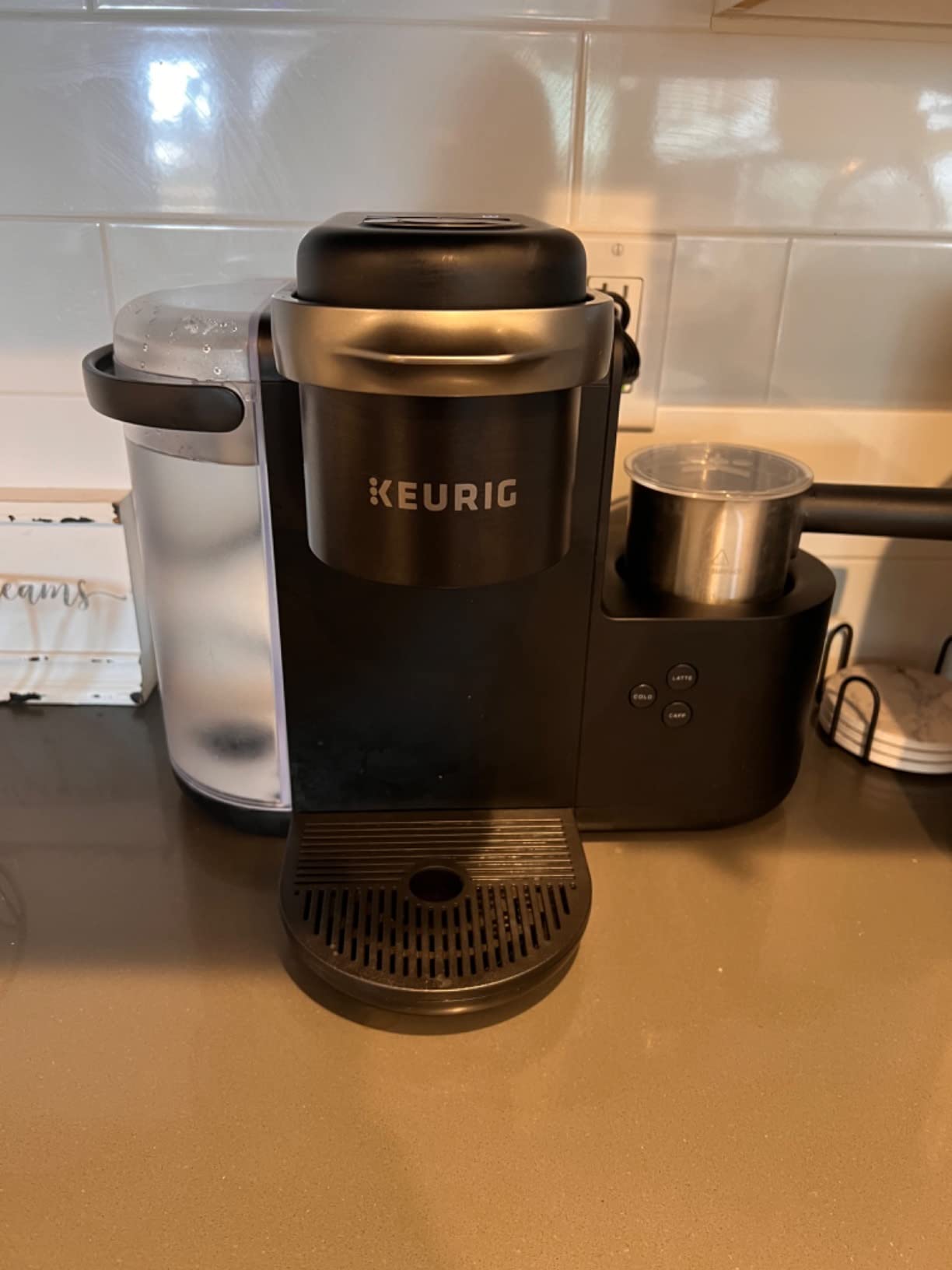 Keurig K-Café SMART Single Serve Coffee Maker with WiFi Compatibility, Latte and Cappuccino Machine with Built-In Frother, 6 Brew Sizes, Black customer photo 2