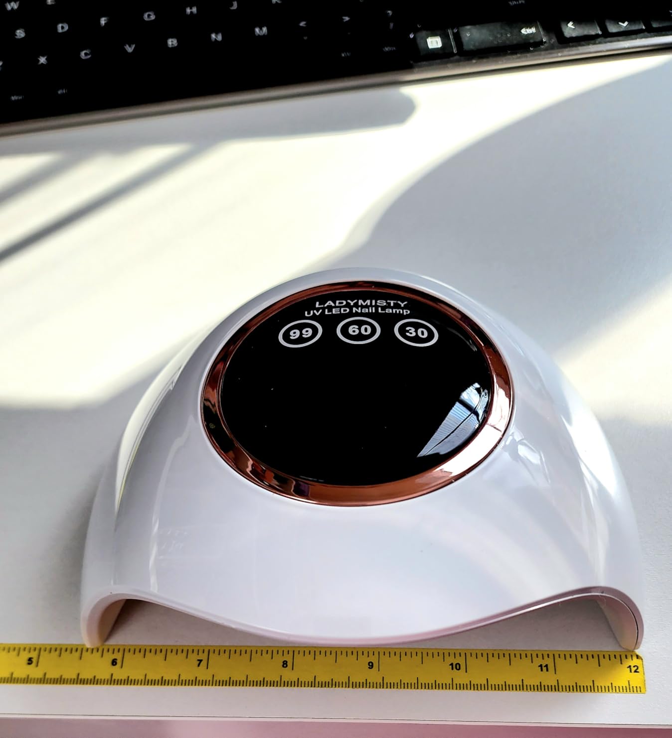 LadyMisty 72W UV LED Nail Lamp, 2026 New Upgrade UV Light for Gel Nails with 18 Beads, 3 Timer Nail Dryer customer photo 1