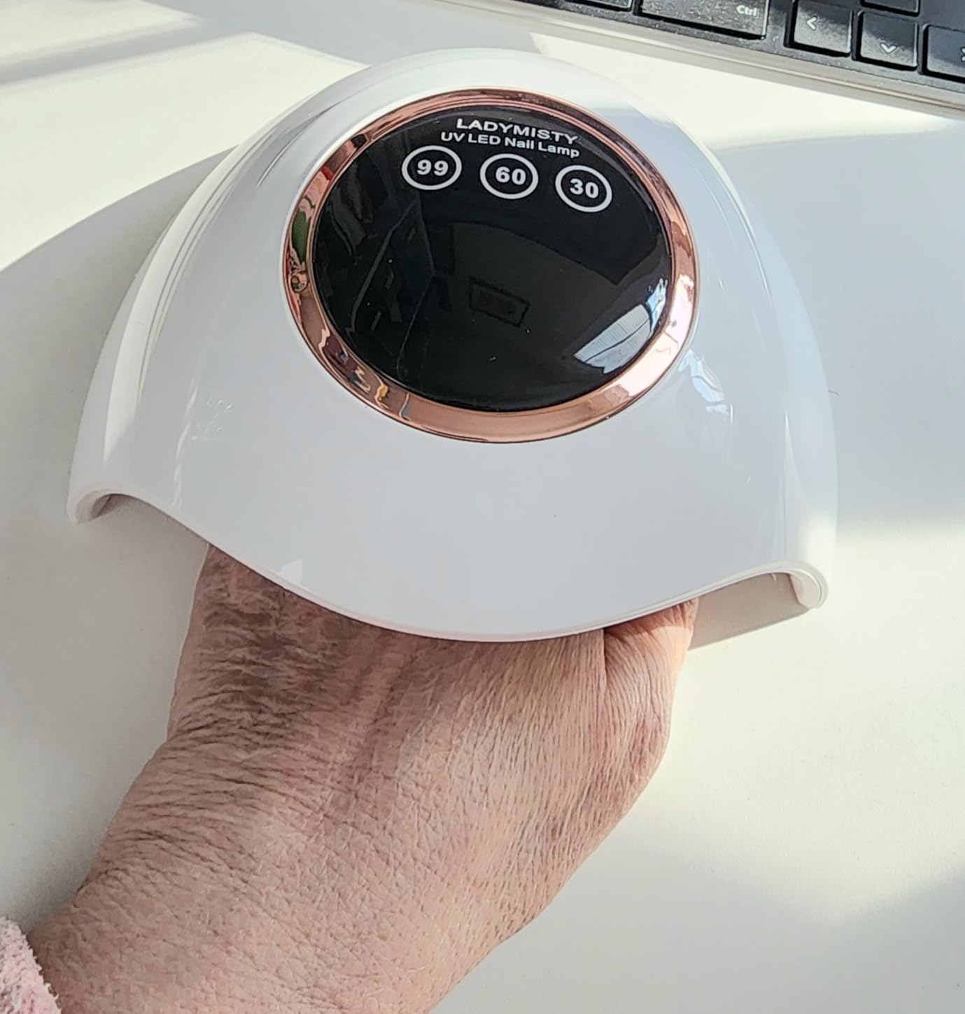 LadyMisty 72W UV LED Nail Lamp, 2026 New Upgrade UV Light for Gel Nails with 18 Beads, 3 Timer Nail Dryer customer photo 2