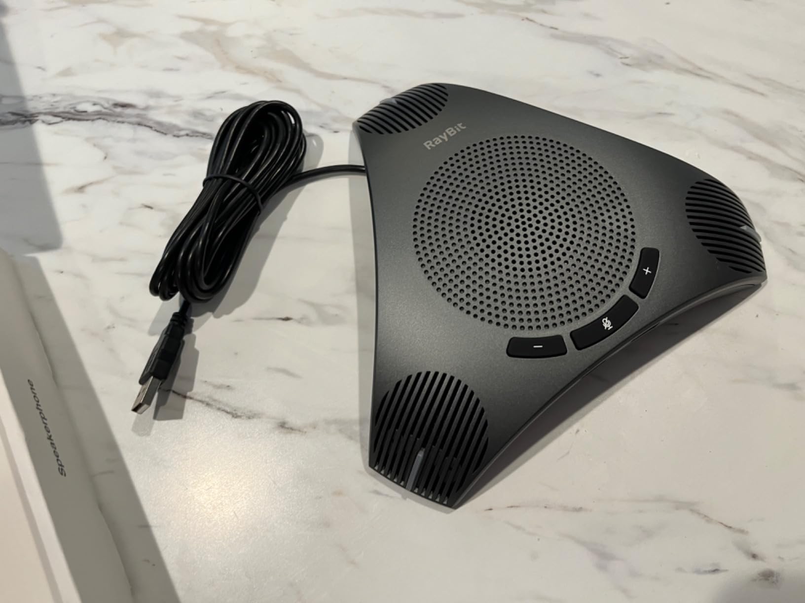 USB Speakerphone with Dual Hub - Conference Room Omnidirectional Microphone and Speaker, Computer Speakers with Microphone for Home Office, 360° Voice Pickup & Noise Reduction Mics for 8-10 People customer photo 1