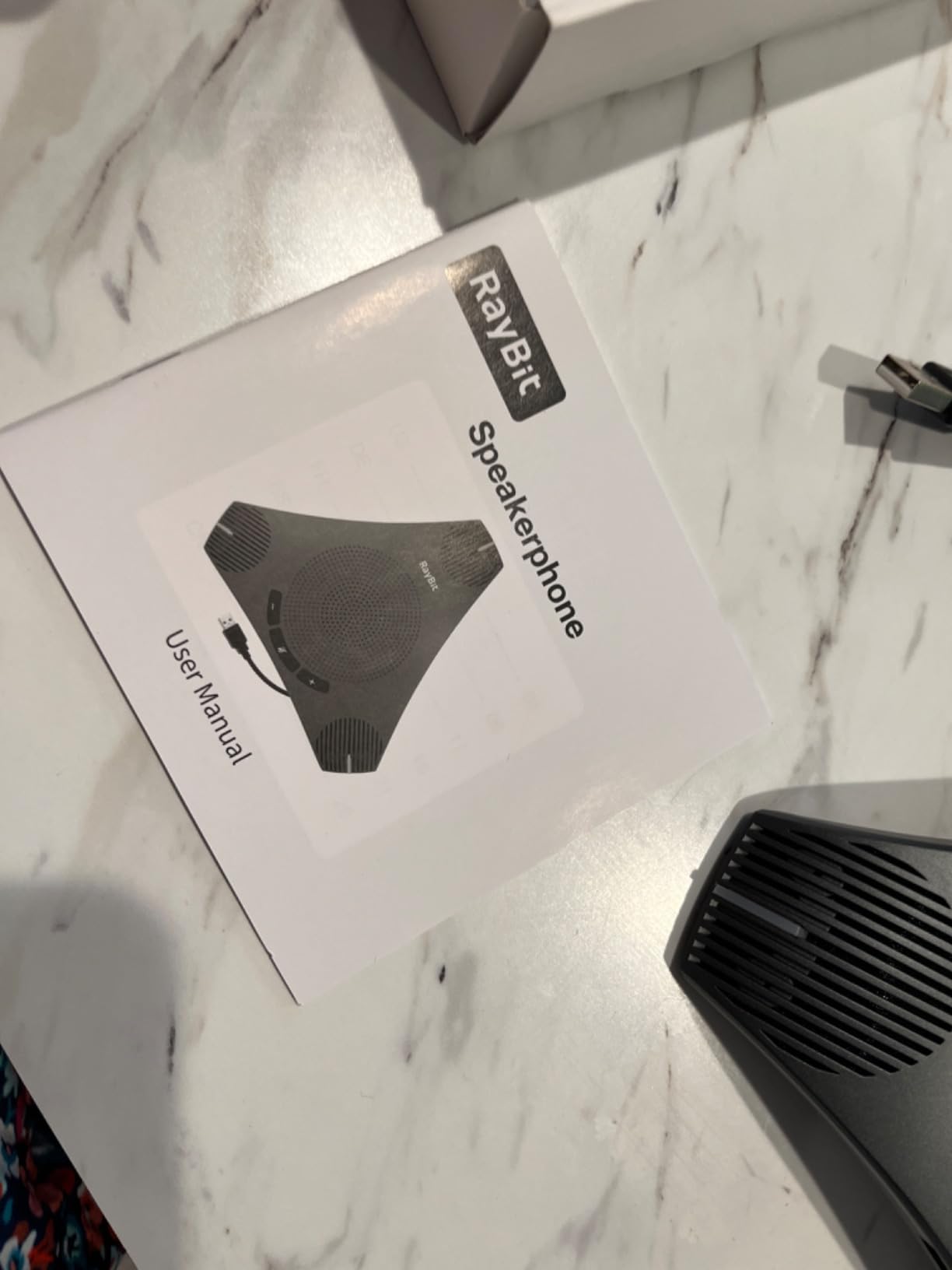 USB Speakerphone with Dual Hub - Conference Room Omnidirectional Microphone and Speaker, Computer Speakers with Microphone for Home Office, 360° Voice Pickup & Noise Reduction Mics for 8-10 People customer photo 2