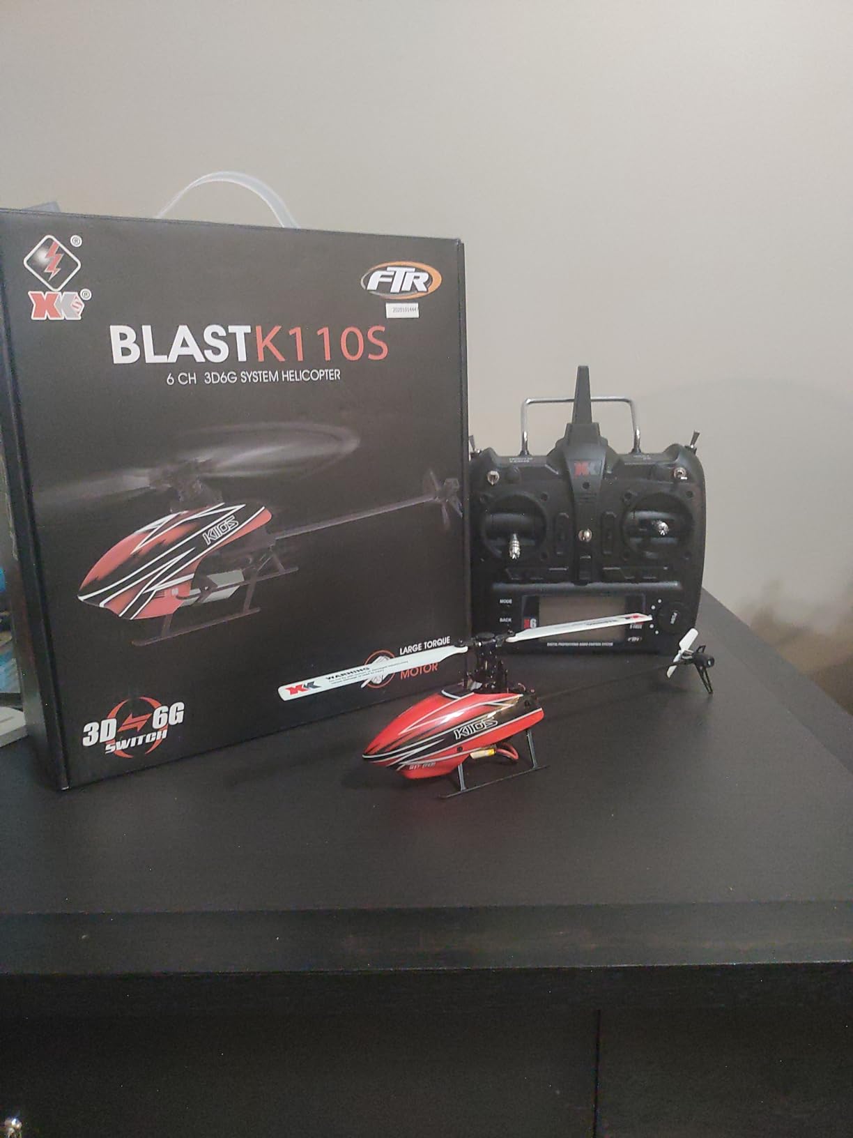 CKYSCHN Remote Control Helicopter, WLtoys K110S RC Helicopters with 3D/6G Mode Gyro for Adults, 6 Channel RC Aircraft with Brushless Motor, Mini Helicopter with 3 Batteries customer photo 1