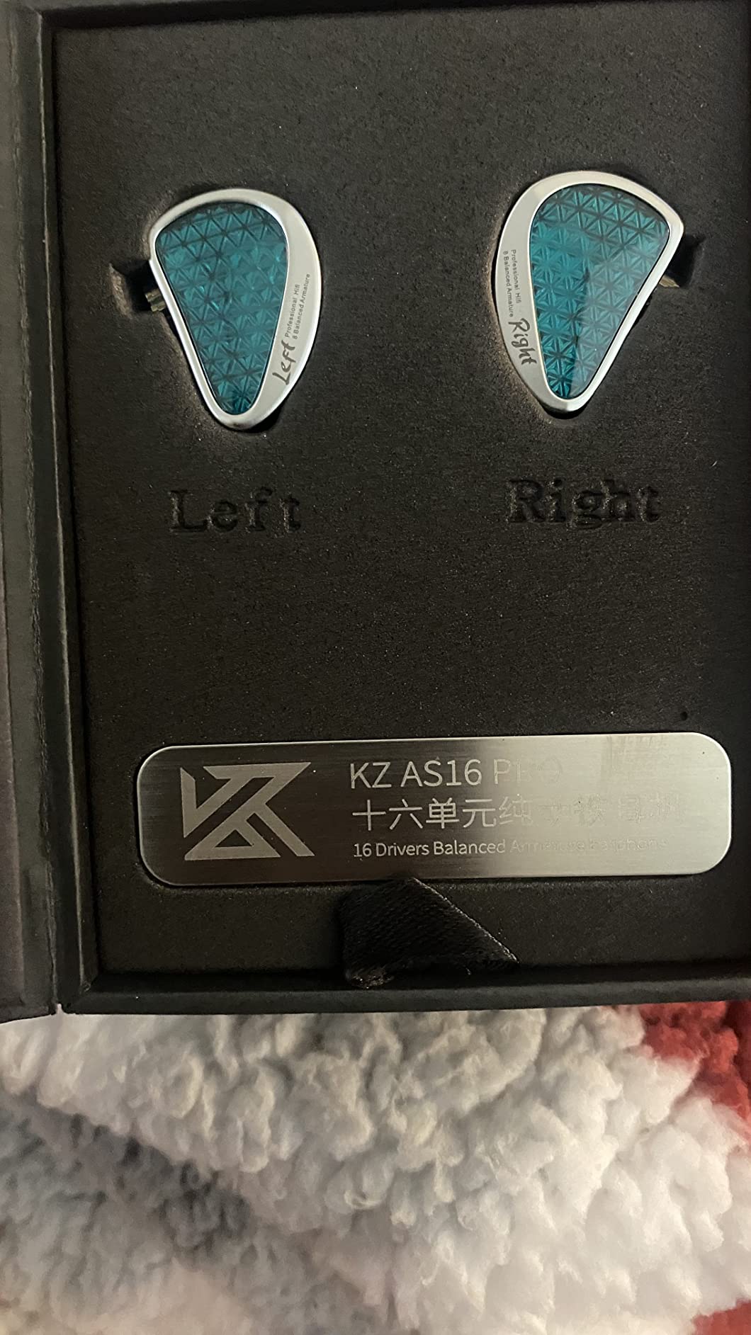 Linsoul KZ AS16 Pro Wired Earbuds, 16BA Balanced Armature Drivers Earphones HiFi Bass in Ear Monitor Earphones with Detachable 0.75mm 2 pin Cable (Black, Without Mic) customer photo 1