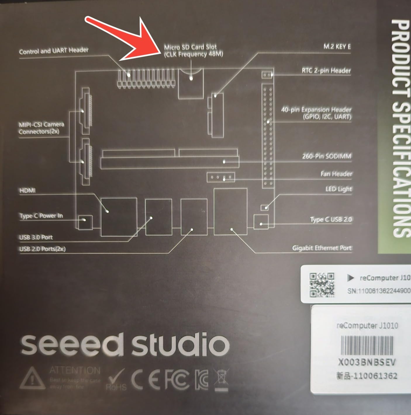 Seeed studio NVIDIA Jetson Nano Edge AI Device - reComputer J1010 Kit, Aluminium Case, Pre-Installed Jetpack System. Mini PC with 0.5 TFLOPs (FP16), Power Supply NOT Included customer photo 2