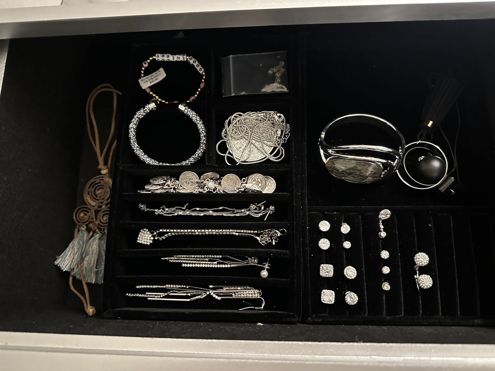 ProCase Stackable Jewelry Organizer Trays for Drawers, Jewelry Drawer Inserts Container Display Case Storage for Earring Necklace Rings Bracelet with Removable Dividers - 4 Layers customer photo 1