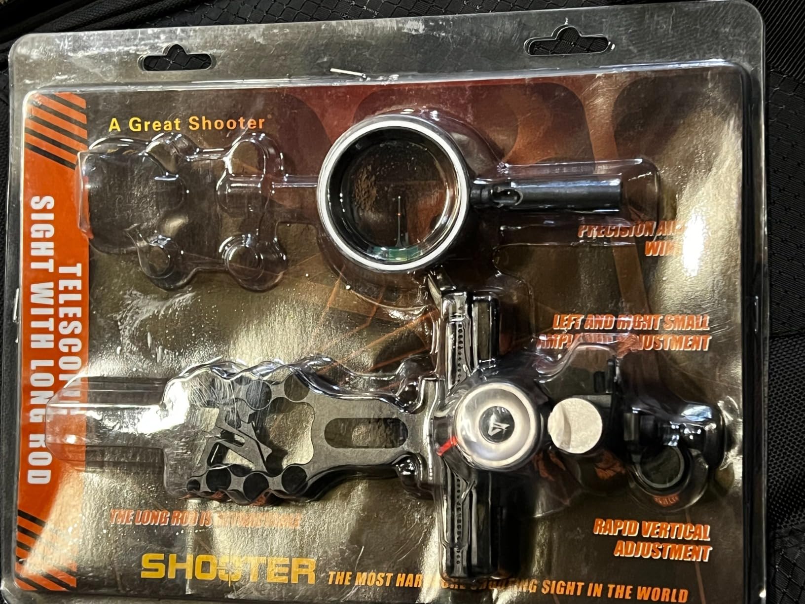 SOPOGER Archery Bow Sight for Compound Bows Target Hunting Single Pin or 5 Pin Bow Sight with 6X 1.75 Scope Lens Long Bar Right Hand for Quicker Sight Acquisition customer photo 2