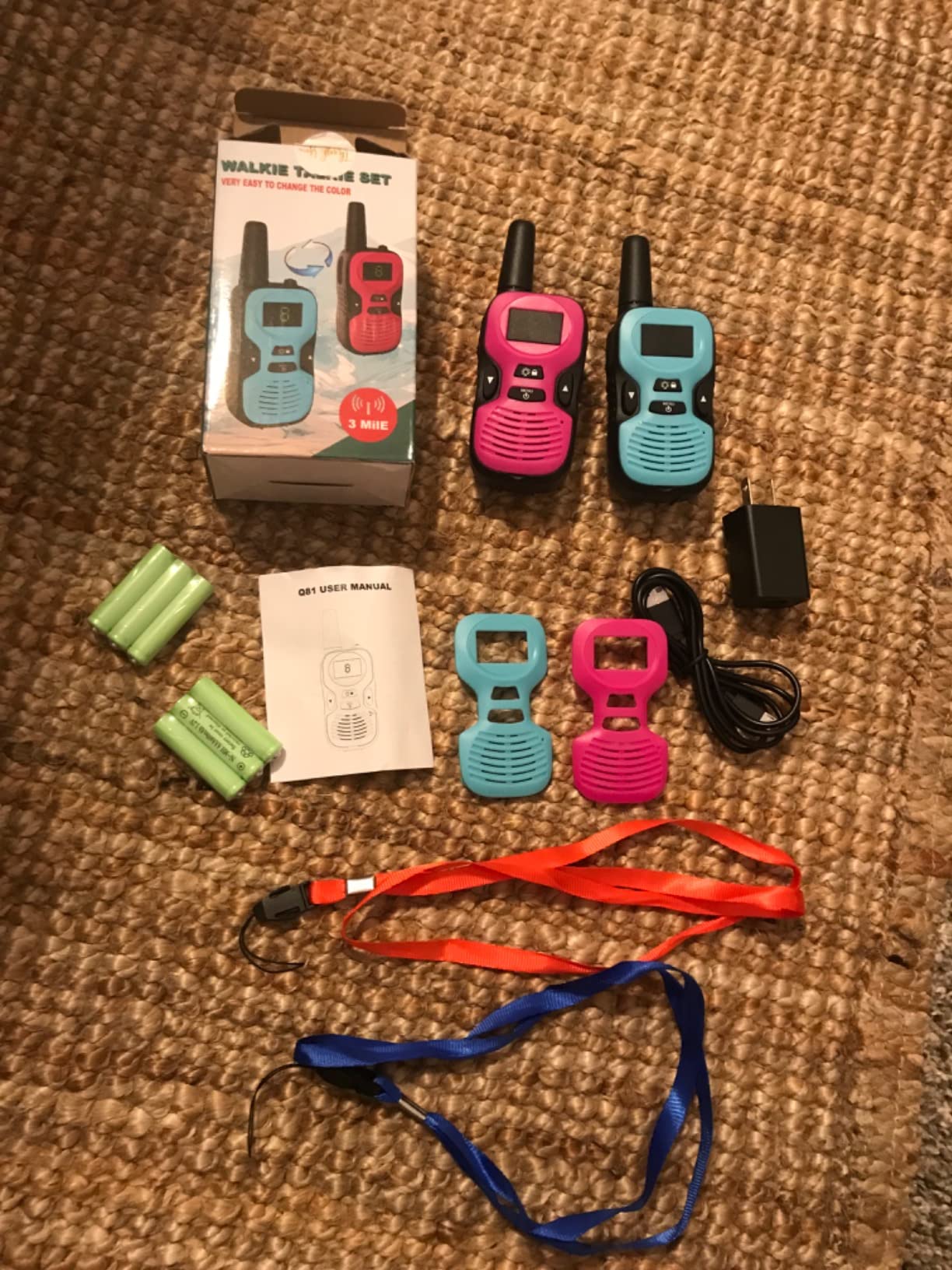 Walkie Talkies for Kids - Rechargeable 4 Pack: Walky Talky for Kids with Charger Battery - Walkie-Talkies Long Range Outdoor, Hiking, Camping Toys for 3-12 Year Old Girls Boys customer photo 1