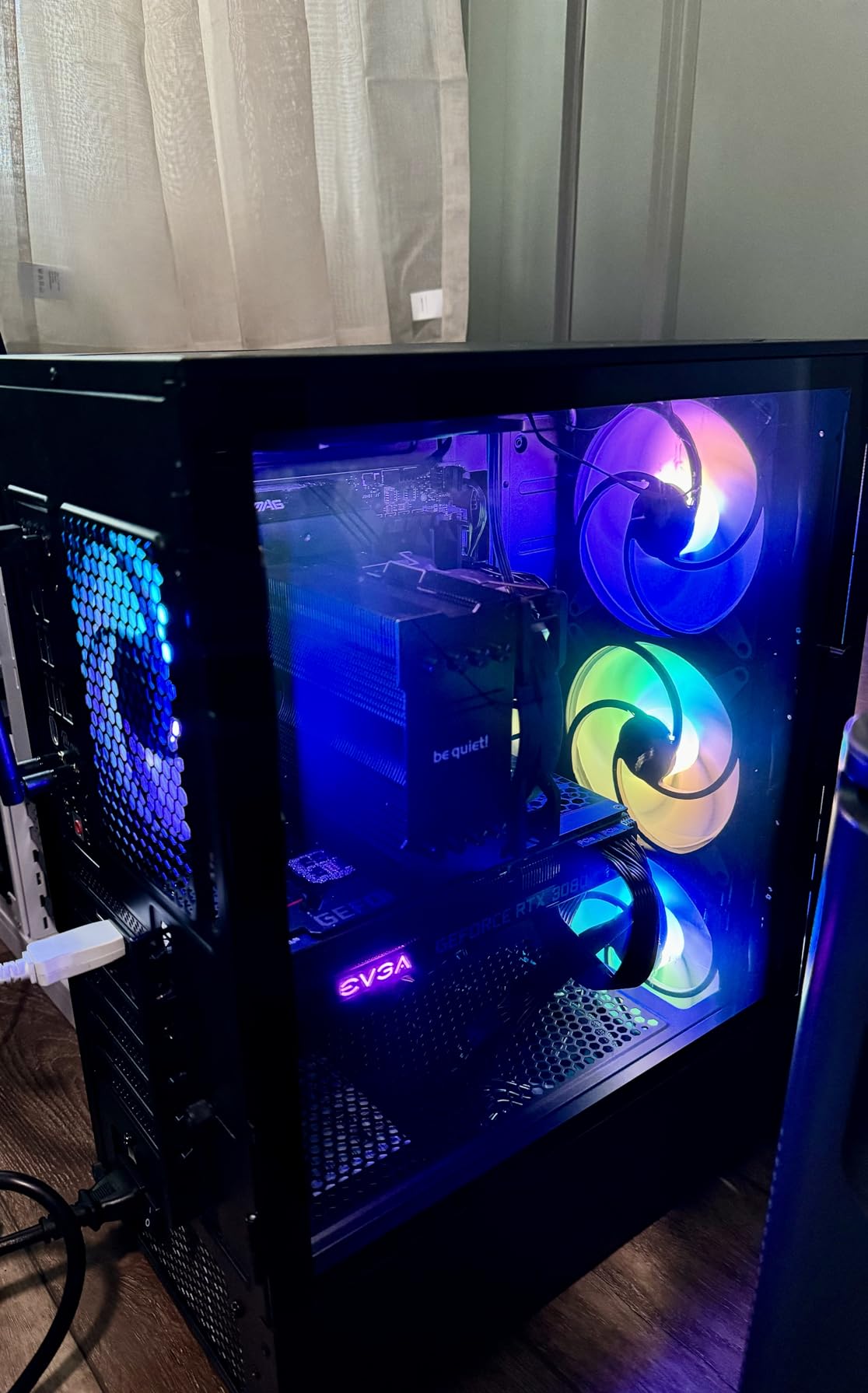 ARCTIC P14 PWM PST A-RGB (3 Pack) - PC Fans, 140mm PWM Case Fan, Optimised for Static Pressure, 5V 3 Pin A-RGB LED customer photo 1