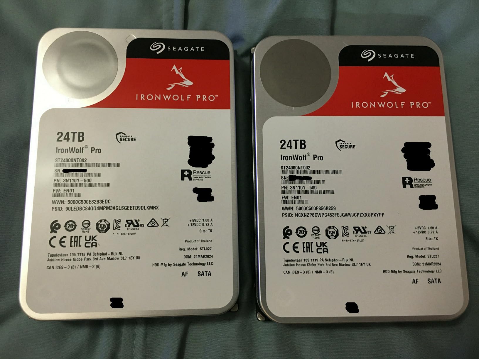 Seagate IronWolf Pro 16TB Enterprise NAS Internal HDD - CMR 3.5 Inch, SATA 6 Gb/s, 7,200 RPM, 256 MB Cache for RAID Network Attached Storage (ST16000NT001) customer photo 2