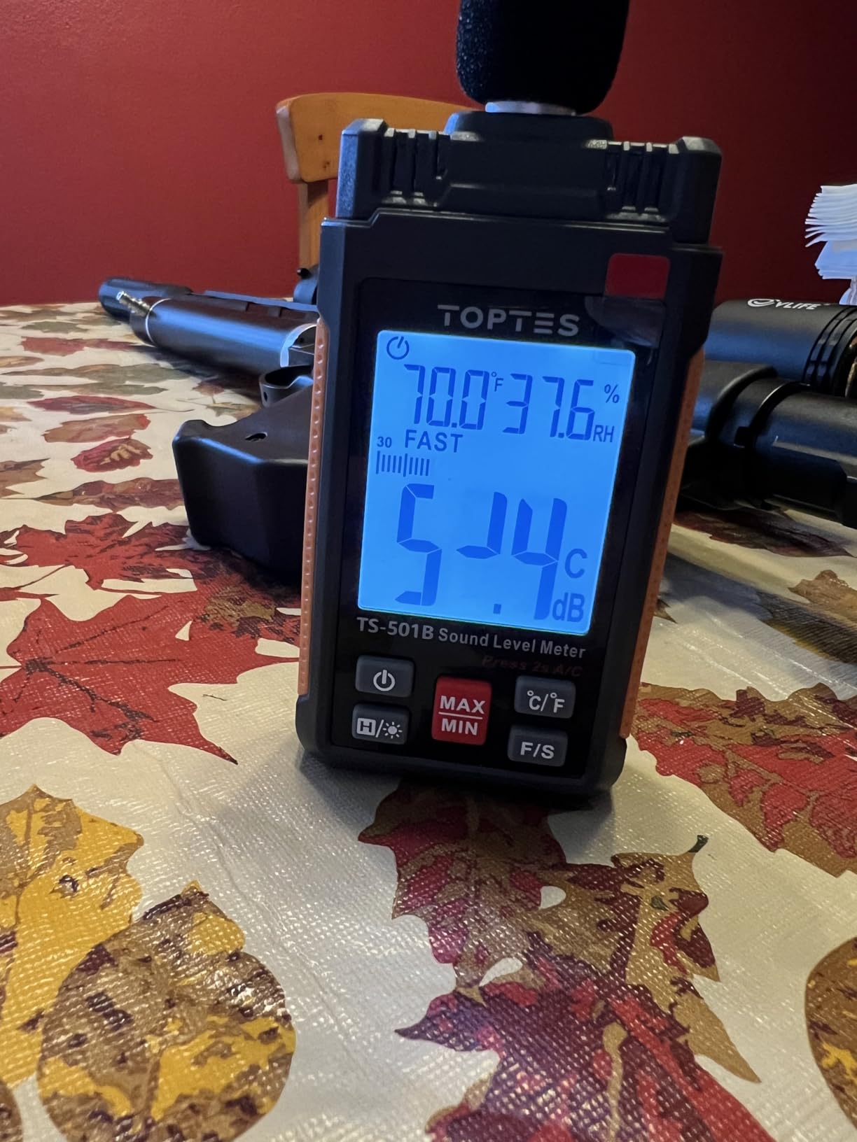 Decibel Meter, TopTes TS-501B Sound Level Meter with 2.25