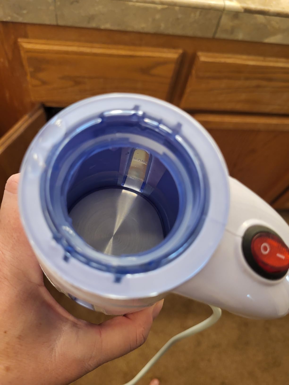 OGHom Steamer for Clothes, Handheld Clothing Steamer for Garment, 240ml Big Capacity 700W Portable Travel Steam Iron (Blue) customer photo 2