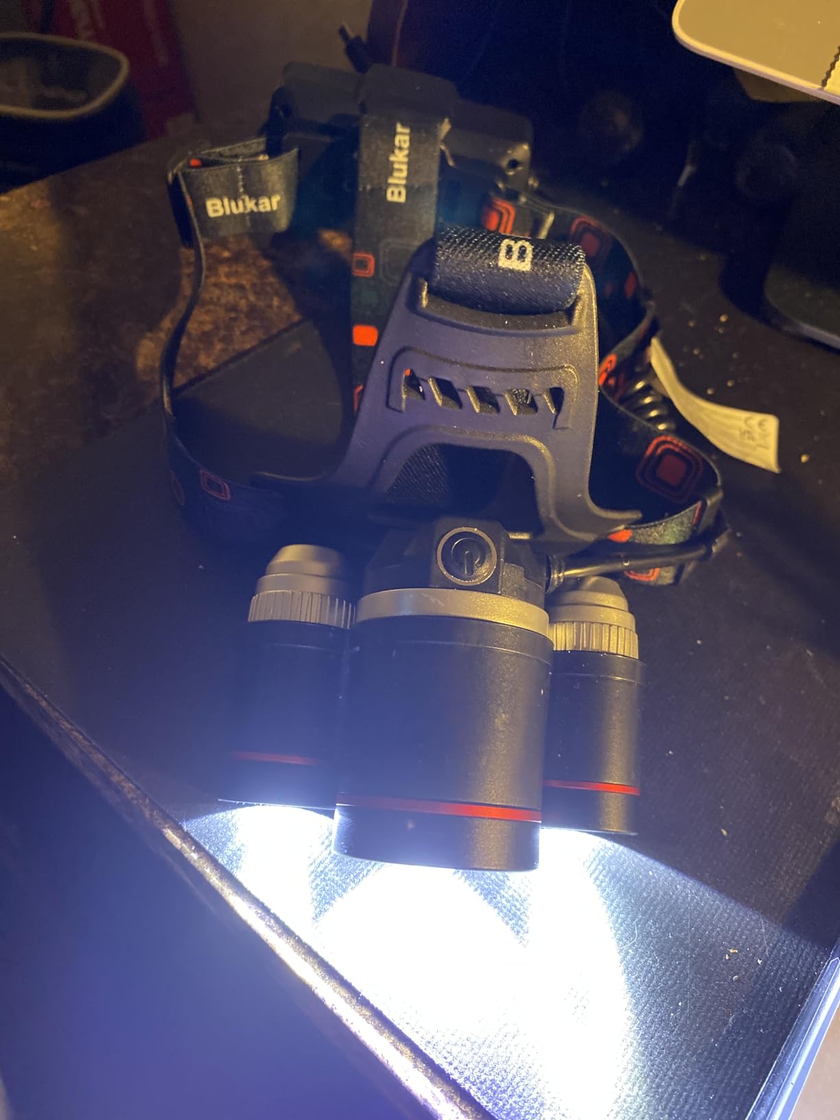 Blukar LED Headlamp, Super Bright Rechargeable Headlight Flashlight - 3 Lights 5 Modes,Zoomable,Spotlight&Floodlight Combination, IPX6 Waterproof, 20+Hrs Runtime for Running,Hiking,Camping etc. customer photo 1